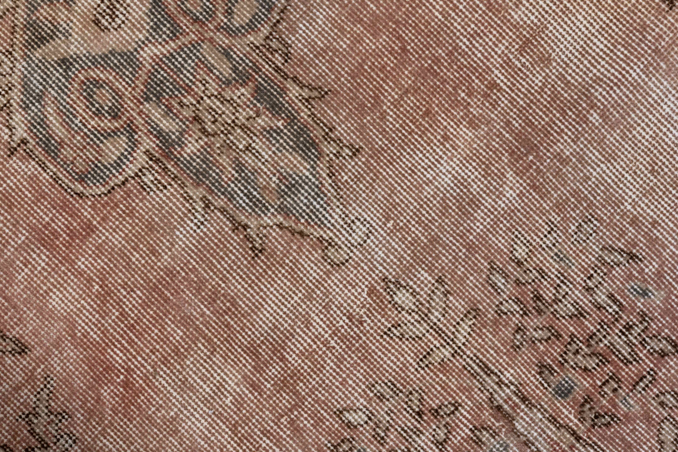 9' x 13' one-of-a-kind handmade vintage Sparta large size rug. Color palette: brown, gray, light gray, off-white, orange