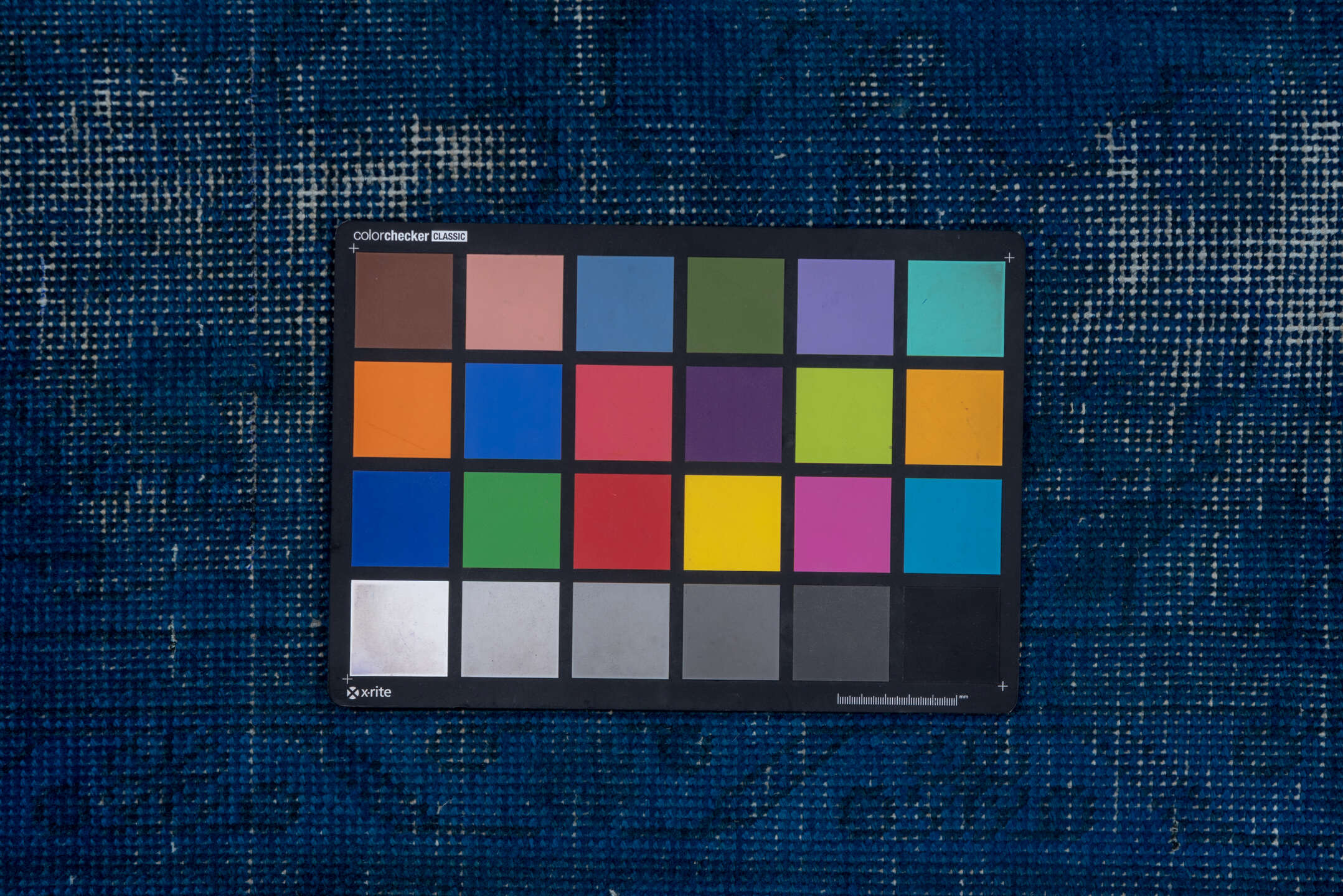 9' x 11' one-of-a-kind handmade vintage Overdyed large size rug. Color palette: blue, fiord, gray, light blue, light gray