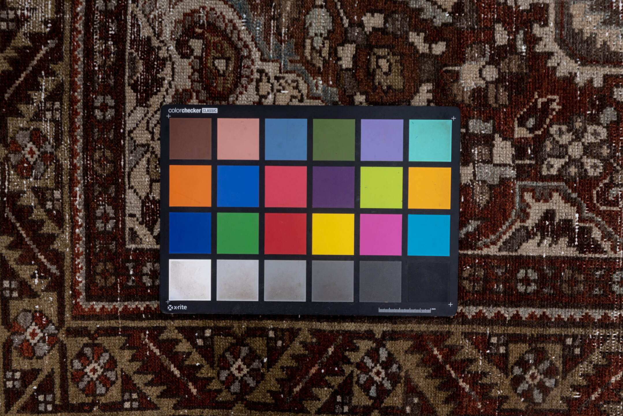 4' x 6' one-of-a-kind handmade vintage Baktiary small size rug. Color palette: brown, dim gray, gray, light gray, pink