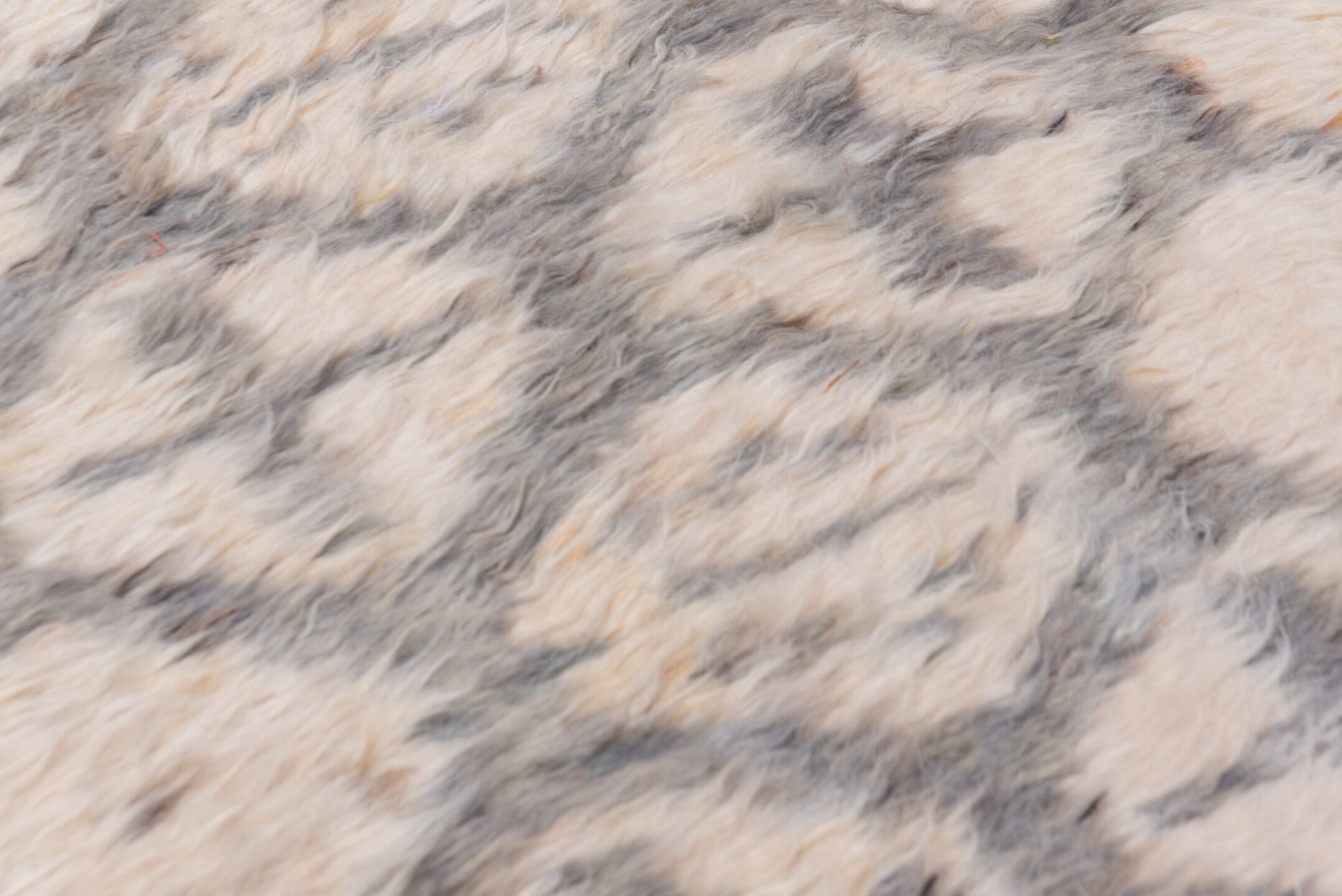 8' x 11' one-of-a-kind handmade vintage Moroccan large size rug. Color palette: ivory, gray, cream, taupe, charcoal, beige