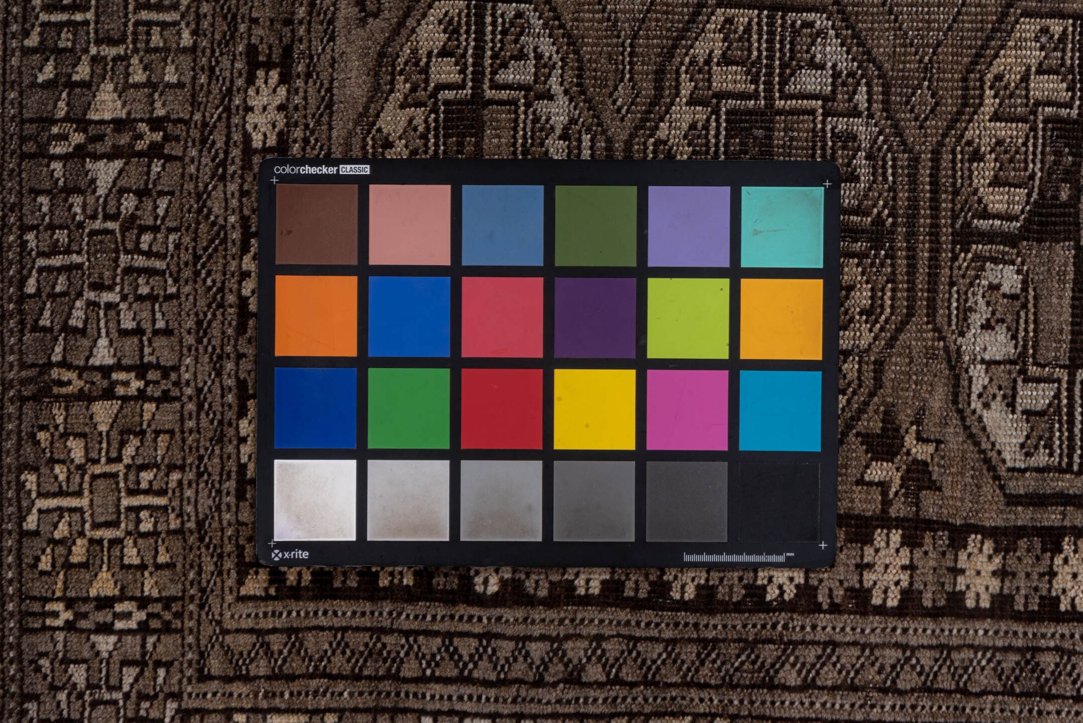 4' x 6' one-of-a-kind handmade antique Afghan small size rug. Color palette: brown, taupe, ivory, camel, charcoal, beige