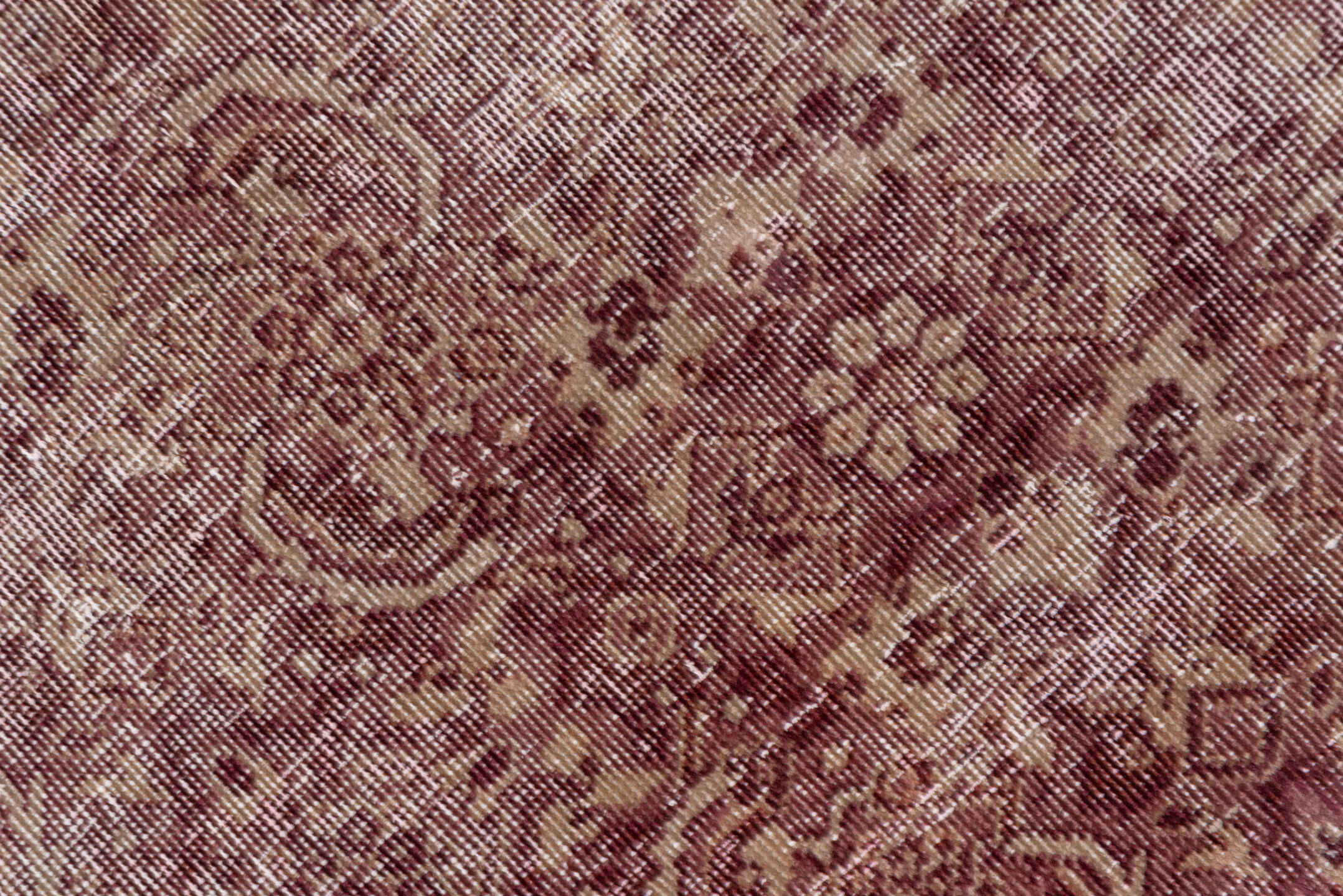 10' x 12' one-of-a-kind handmade antique Amritzar large size rug. Color palette: rose, dusty pink, ivory, burgundy, taupe