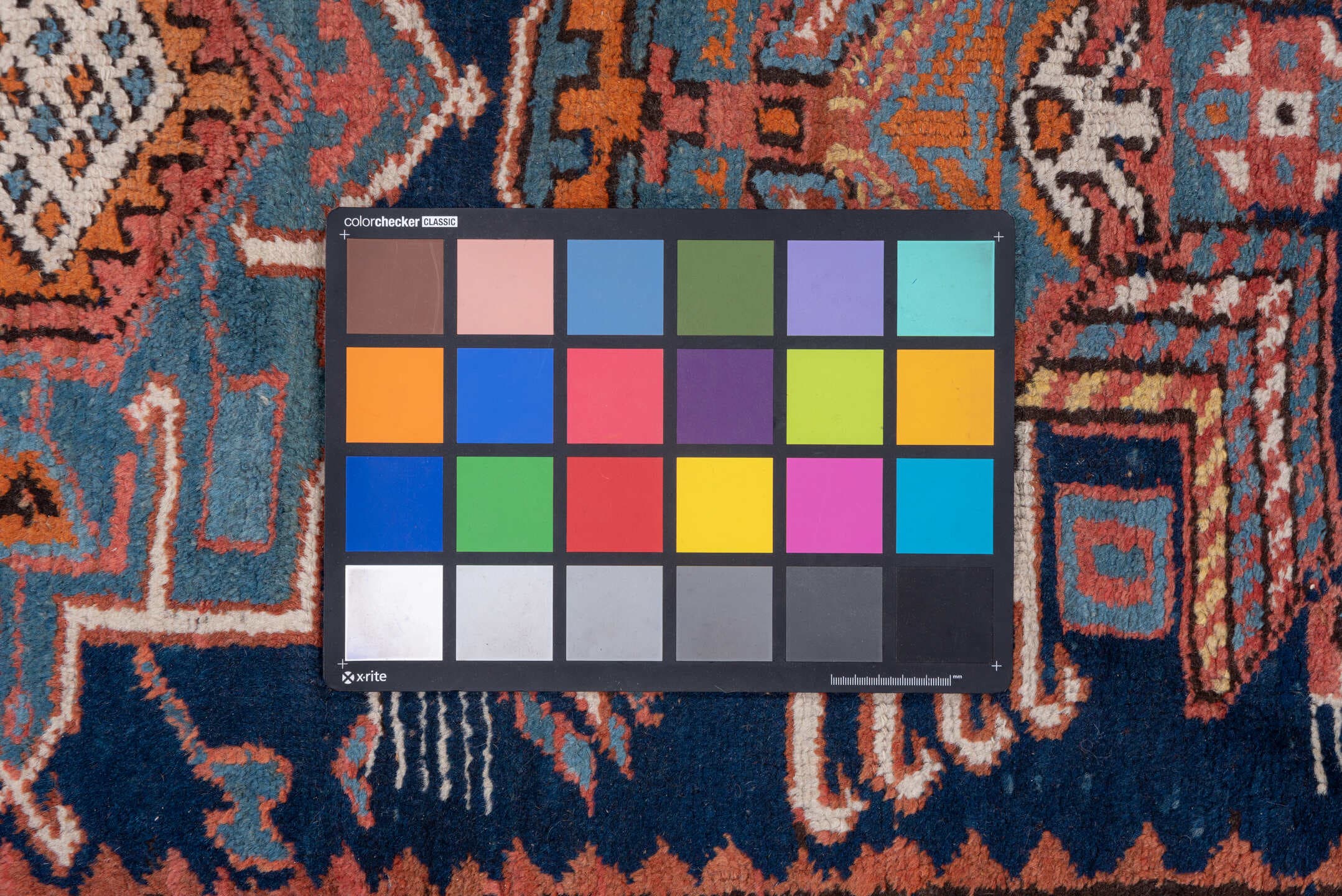 3' x 18' one-of-a-kind handmade antique NW Persian runner rug. Color palette: navy, rust, sky blue, ivory, camel, slate