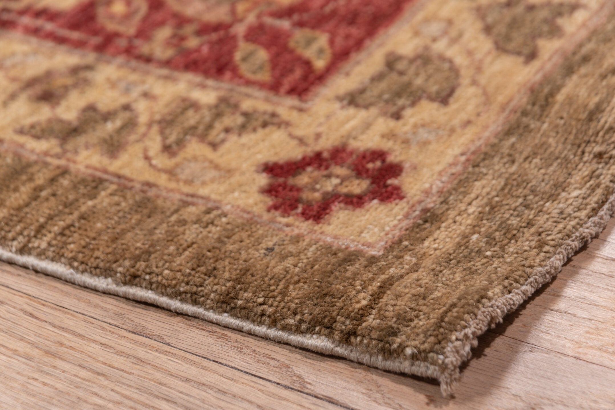 12' x 17' one-of-a-kind handmade vintage Sultanabad oversize rug. Color palette: brown, gray, pink, red