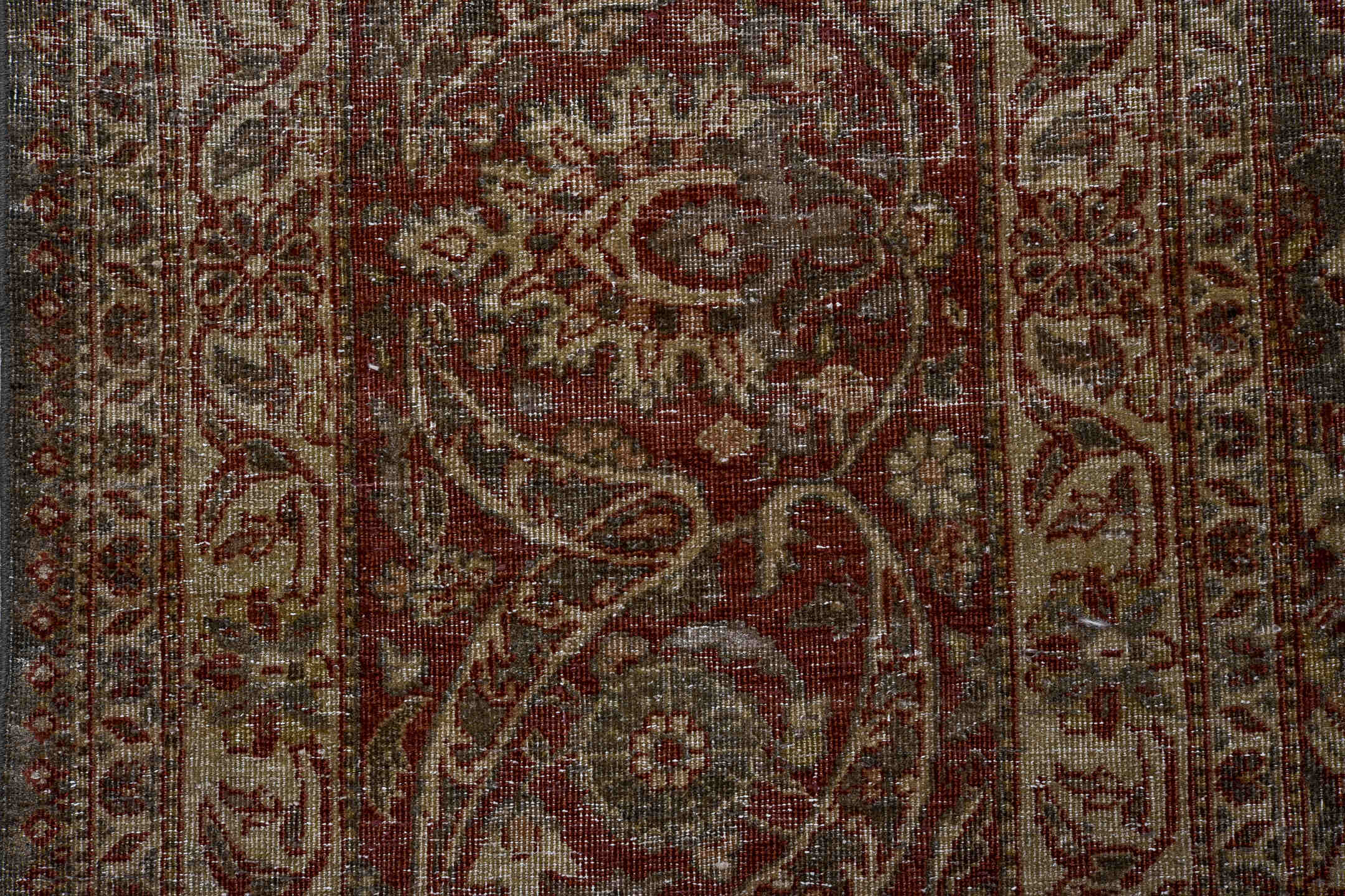 8' x 12' one-of-a-kind handmade vintage Tabriz large size rug. Color palette: black, brown, gray, pink, red