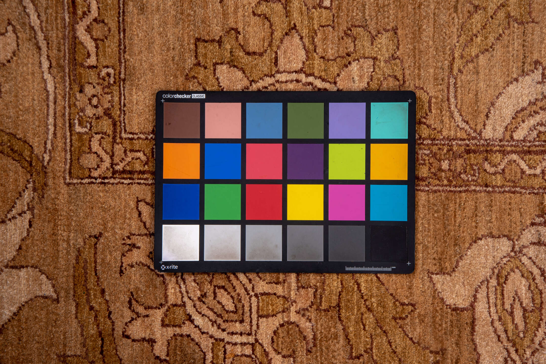 10' x 13' one-of-a-kind handmade vintage Amritzar large size rug. Color palette: brown, burlywood, orange, pink, yellow