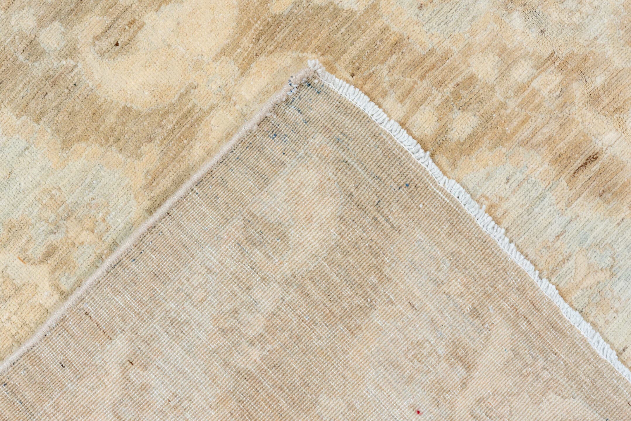 8' x 9' one-of-a-kind handmade vintage Sivas rug. Color palette: beige, ivory, cream, pale blue, taupe, light blue, gray
