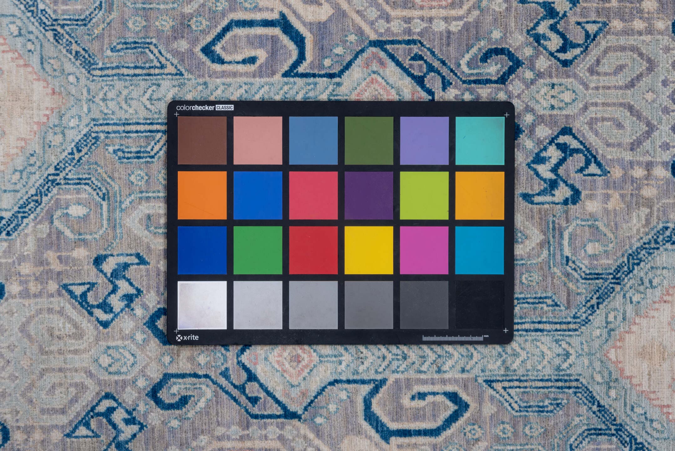 10' x 13' one-of-a-kind handmade vintage Afghan large size rug. Color palette: powder blue, ivory, pale lavender, slate