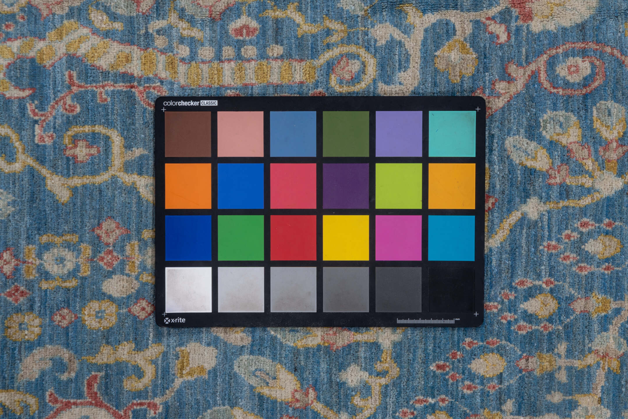 8' x 12' one-of-a-kind handmade vintage Afghan large size rug. Color palette: blue, brown, dark gray, gray, light blue