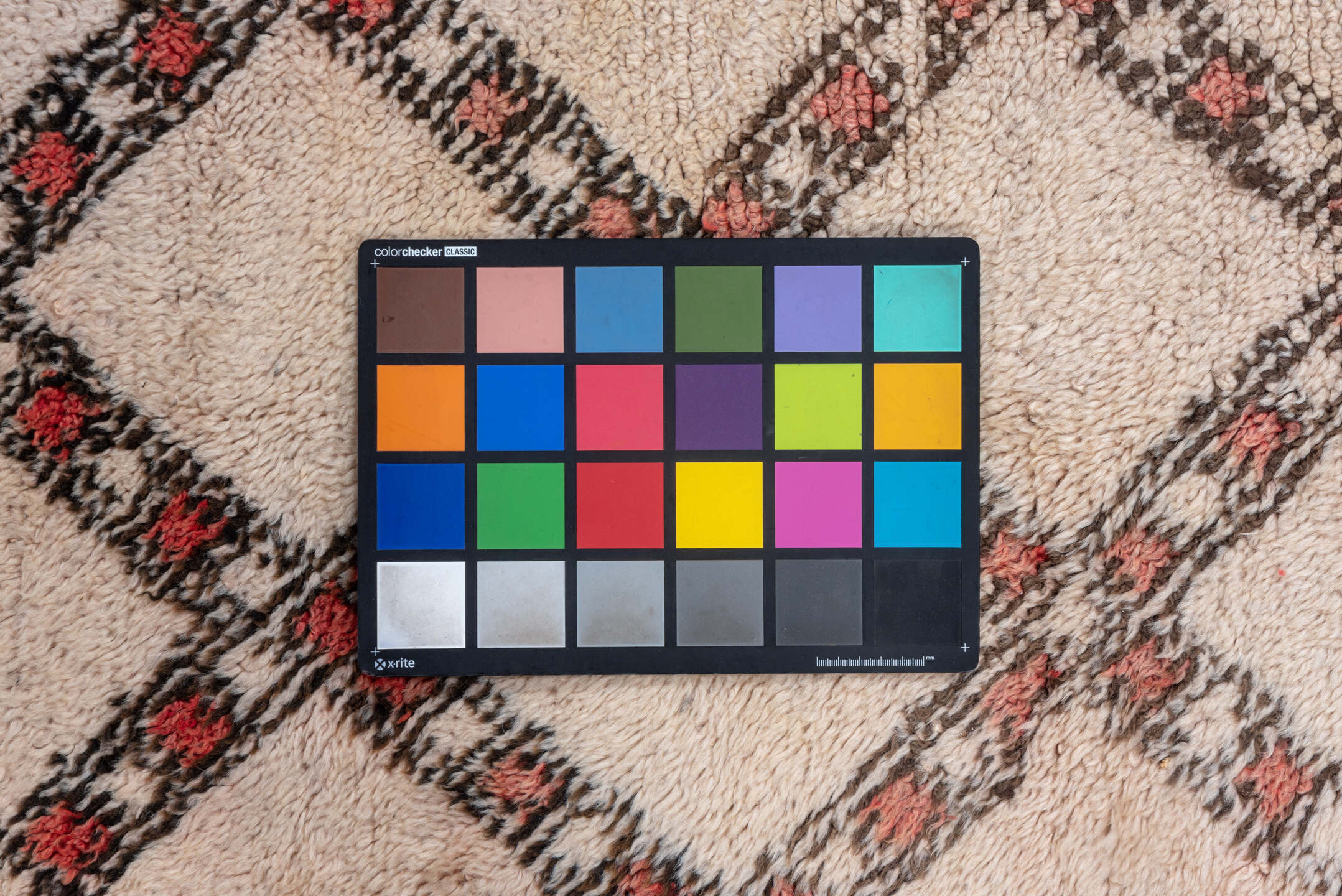 6' x 8' one-of-a-kind handmade vintage Moroccan medium size rug. Color palette: brown, gray, indian red, light gray