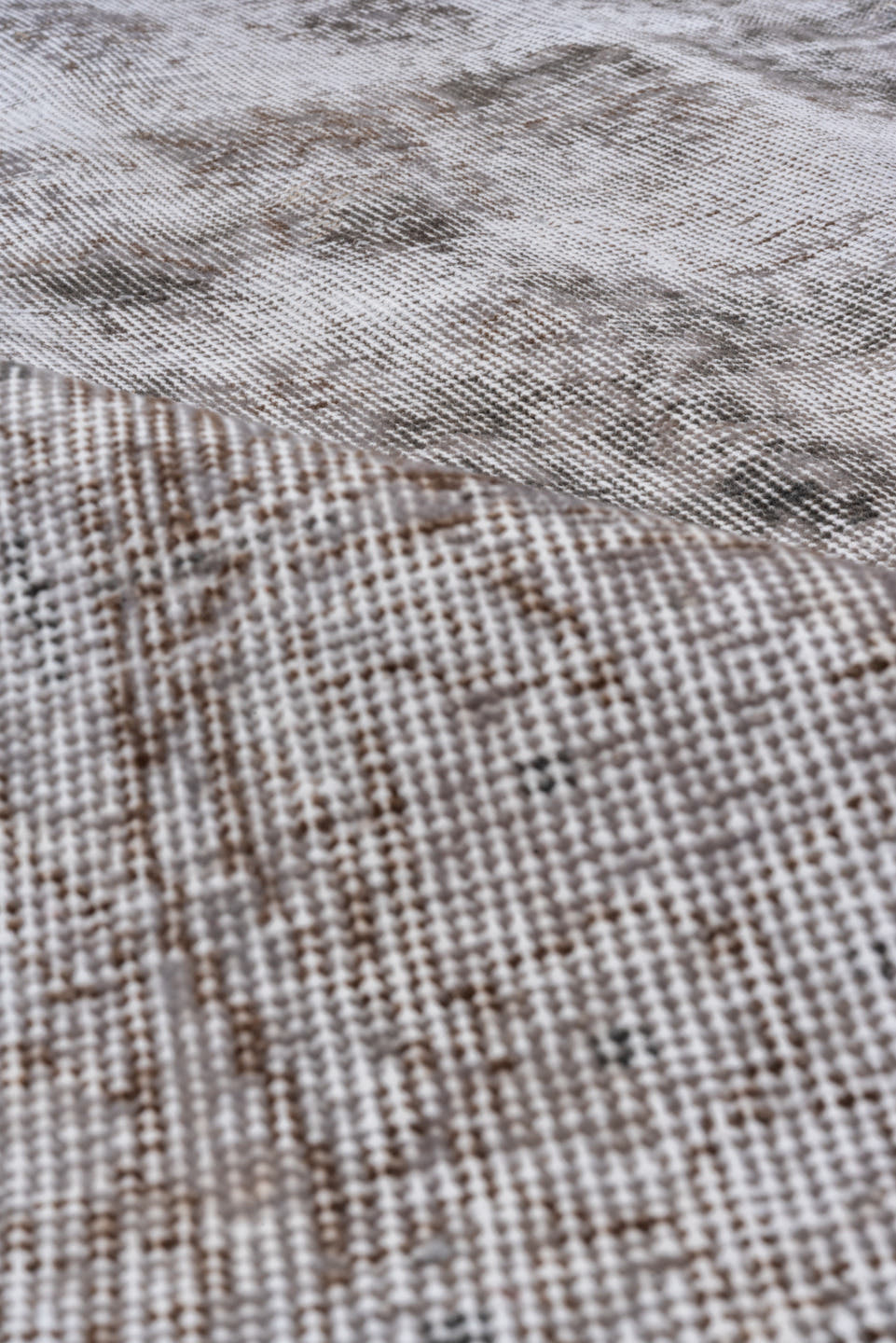 7' x 10' one-of-a-kind handmade antique Sparta large size rug. Color palette: ivory, taupe, stone, gray, greige, beige