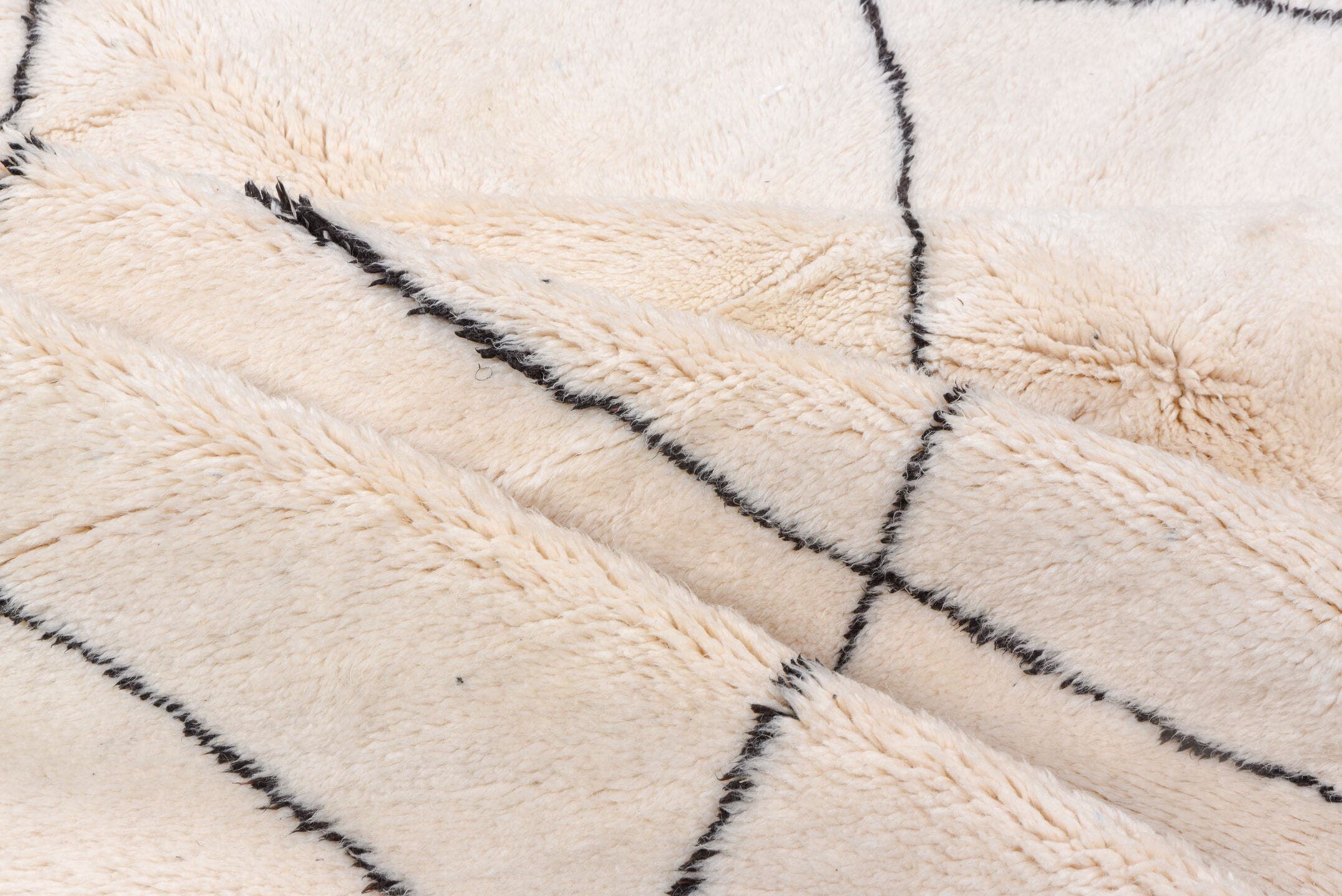 8' x 12' one-of-a-kind handmade vintage Moroccan large size rug. Color palette: ivory, charcoal, cream, taupe, gray, black