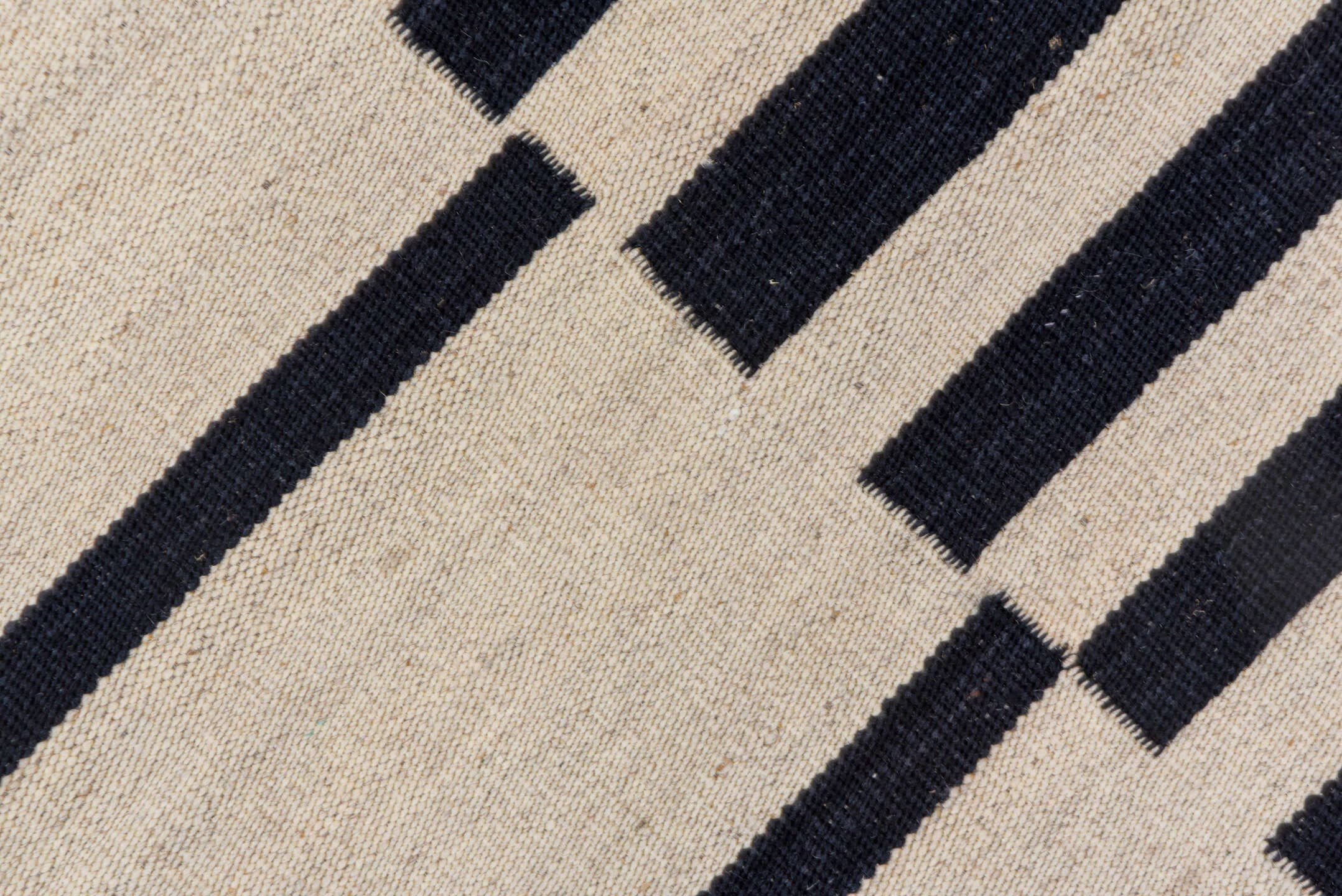 5' x 8' one-of-a-kind handmade vintage Kilim medium size rug. Color palette: ivory, charcoal, gray, black