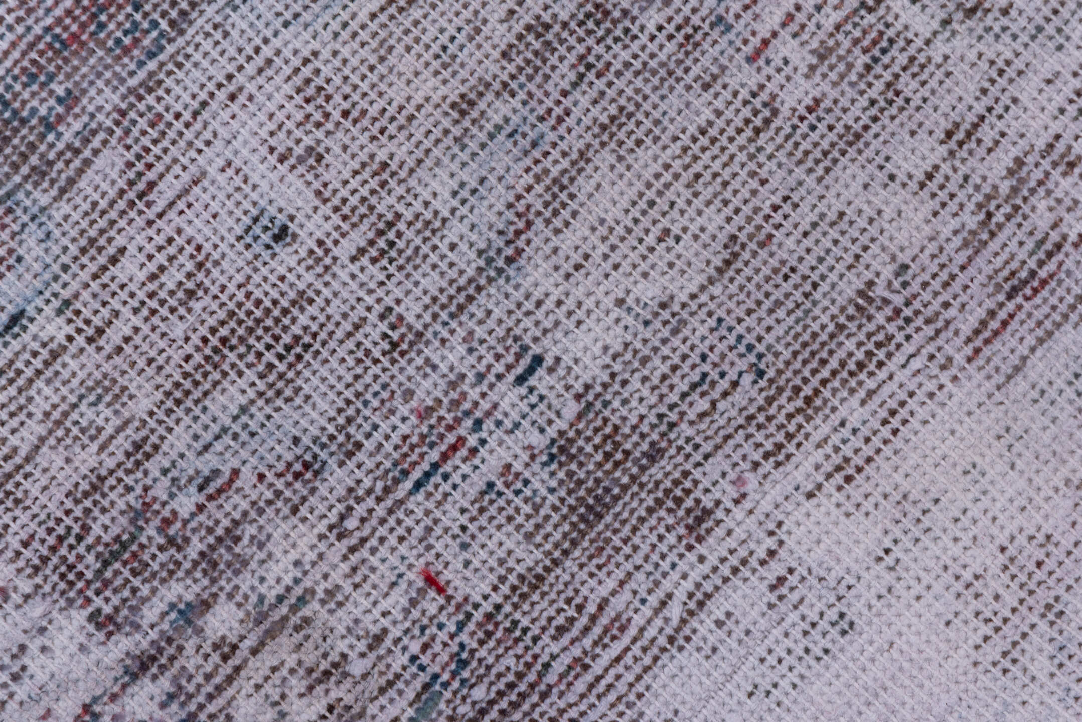 8' x 11' one-of-a-kind handmade vintage Sparta large size rug. Color palette: gainsboro, gray, light gray, off-white, pink