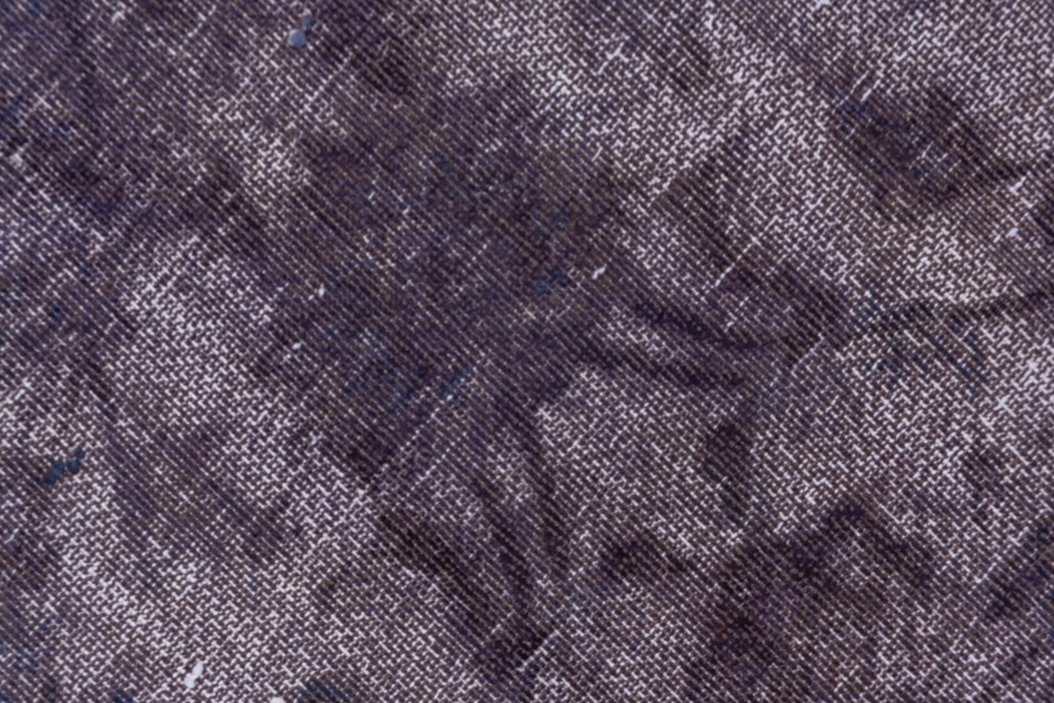 9' x 13' one-of-a-kind handmade vintage Sparta large size rug. Color palette: violet, lavender, charcoal, taupe, ivory, pink