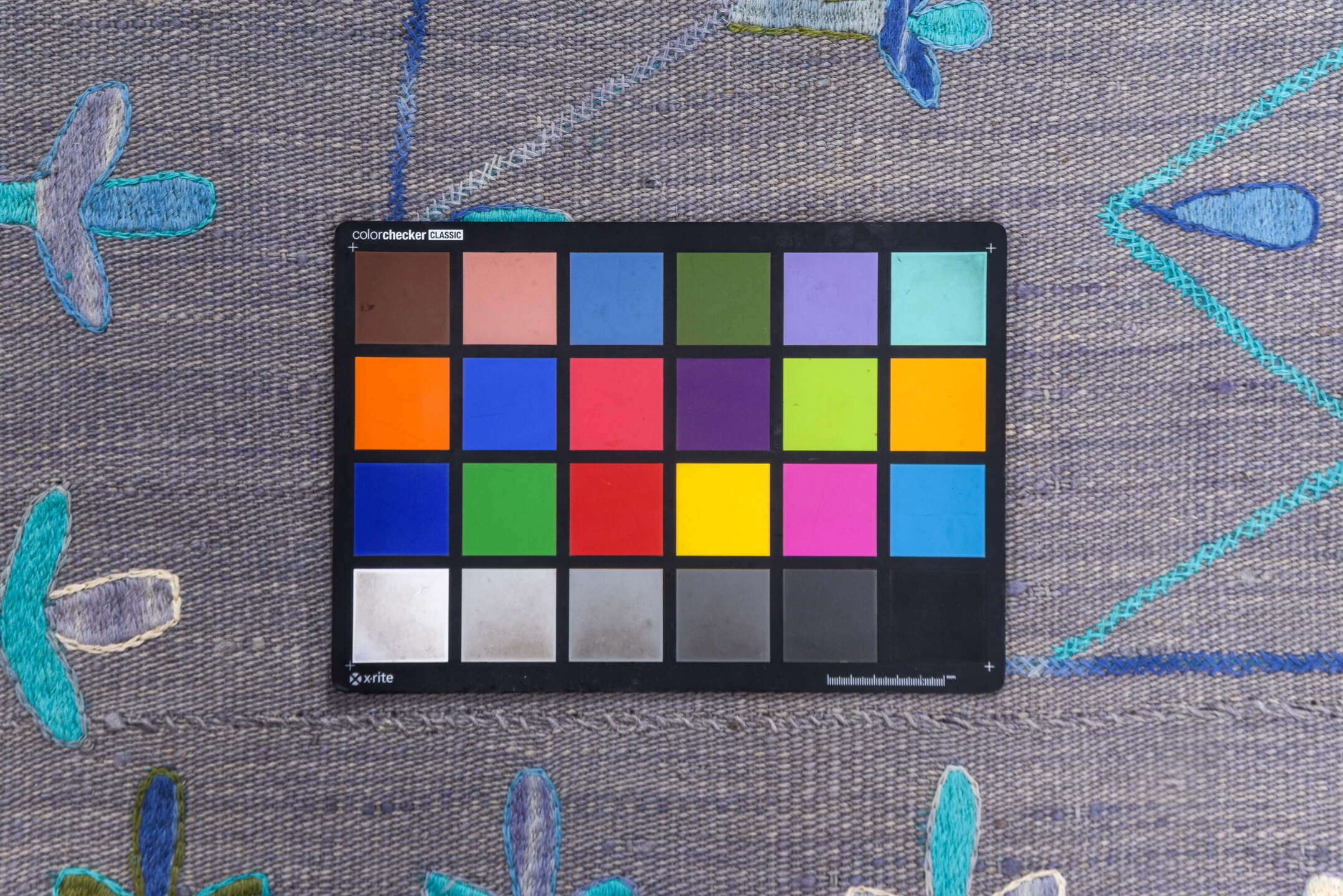 5' x 7' one-of-a-kind handmade vintage Kilim rug. Color palette: blue, dark gray, gainsboro, gray, light blue, light gray