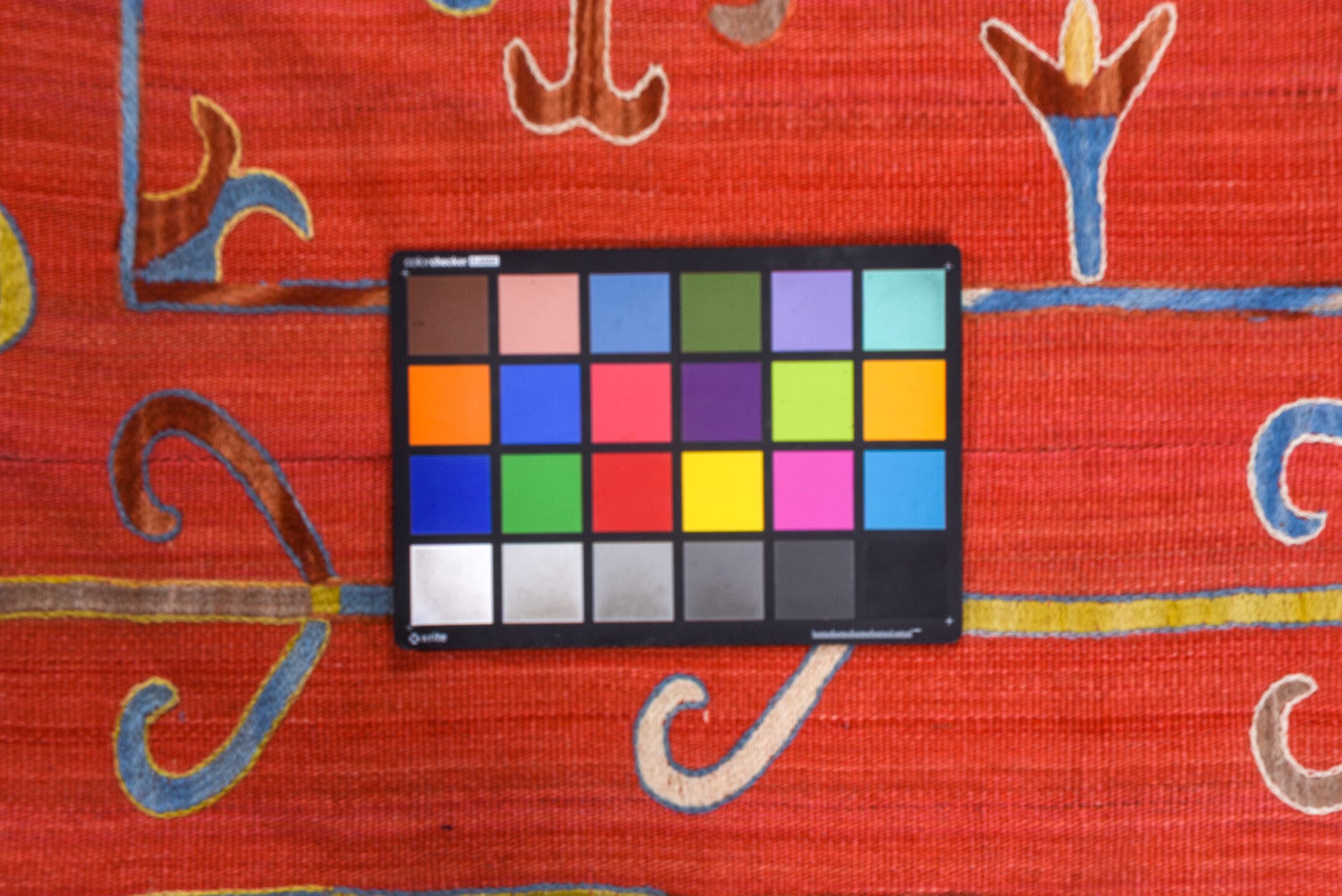7' x 8' one-of-a-kind handmade vintage Kilim rug. Color palette: coral, sky blue, ivory, gold, rose, taupe, terracotta