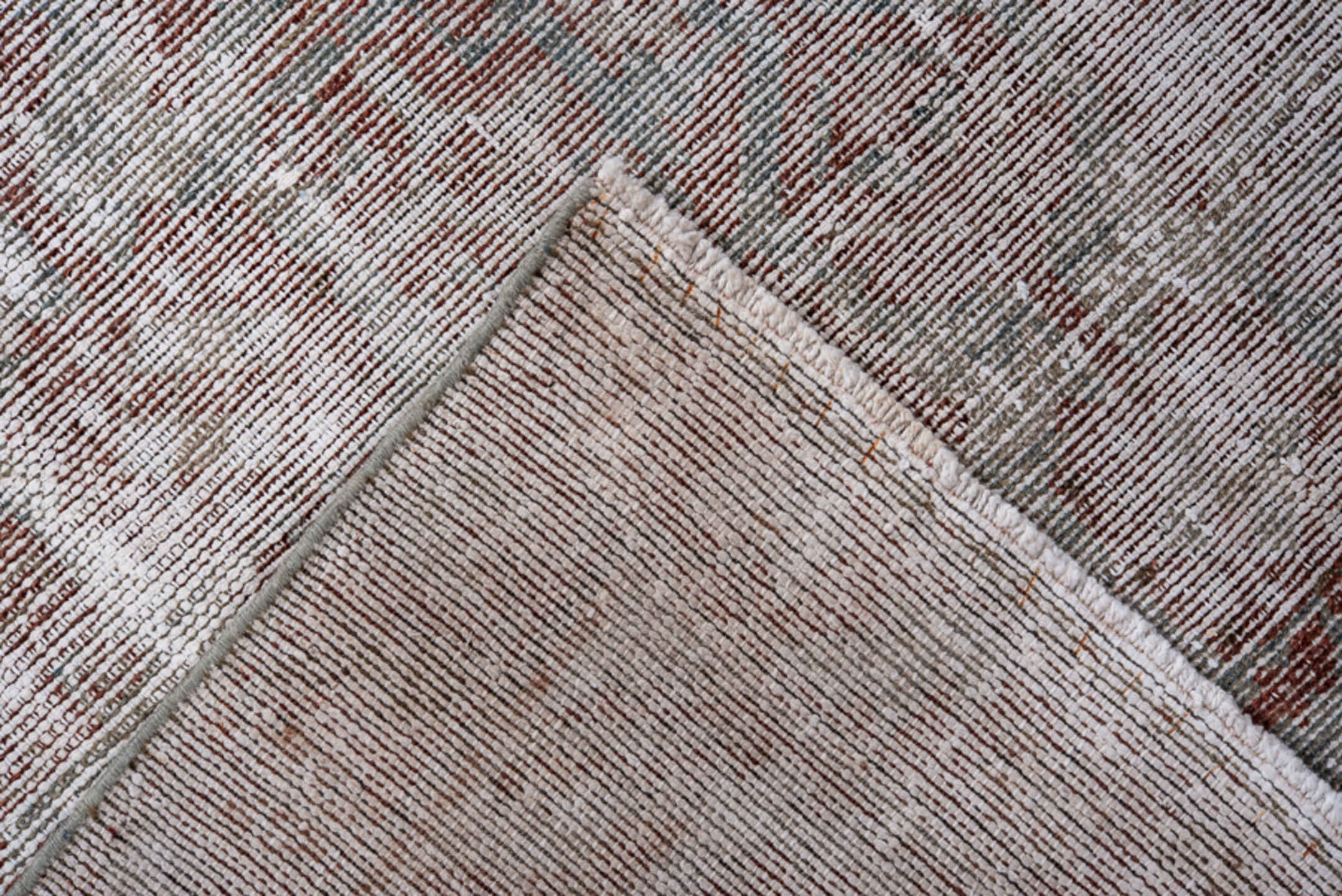 4' x 9' one-of-a-kind handmade vintage Malayer runner rug. Color palette: gray, light gray, off-white, pink, dark gray