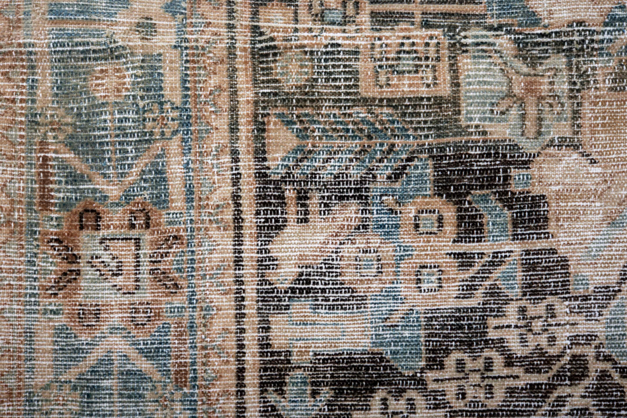 4' x 6' one-of-a-kind handmade vintage Malayer small size rug. Color palette: black, blue, brown, dark gray, dim gray