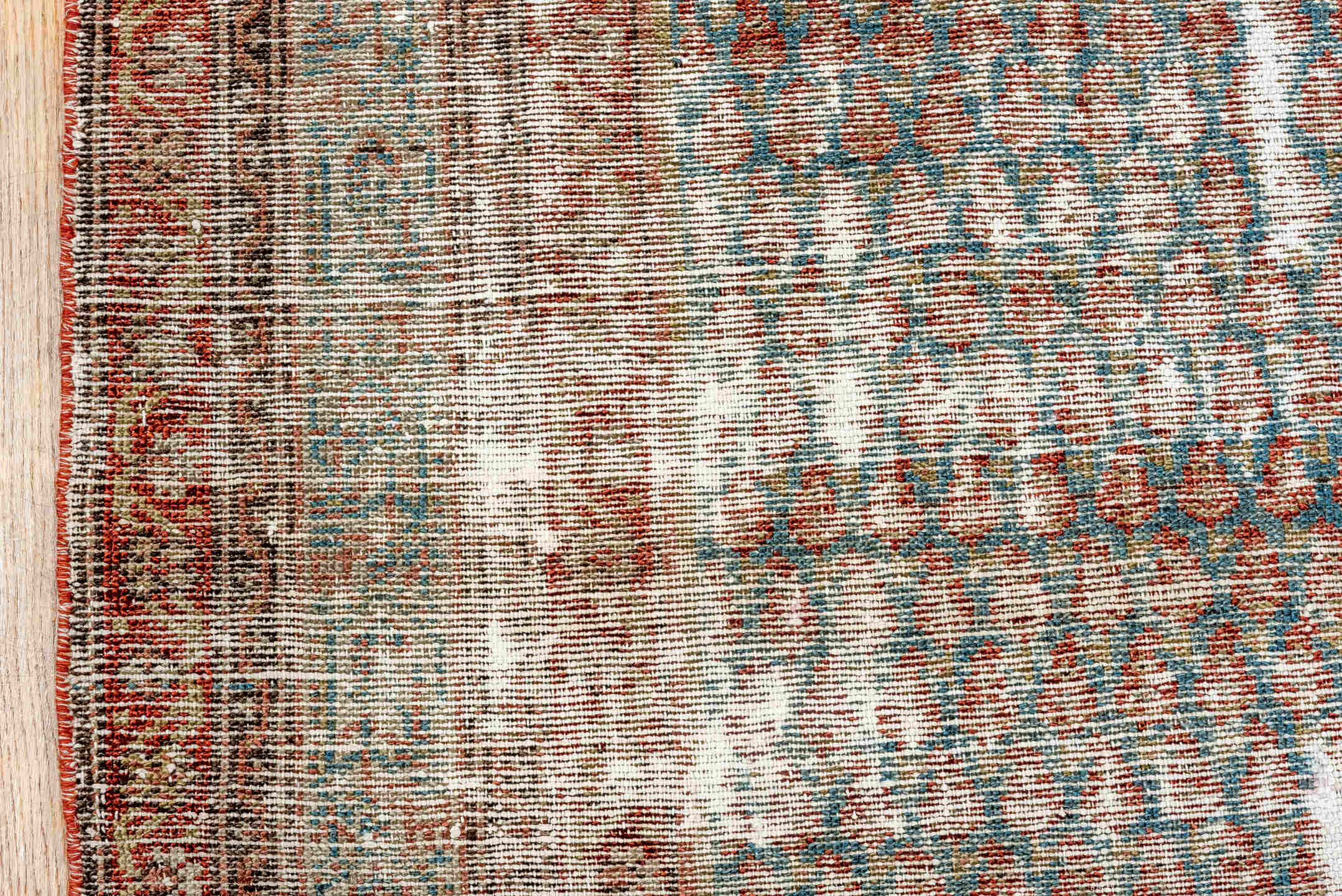 5' x 10' one-of-a-kind handmade antique Malayer runner rug. Color palette: ivory, rust, taupe, slate, camel, terracotta
