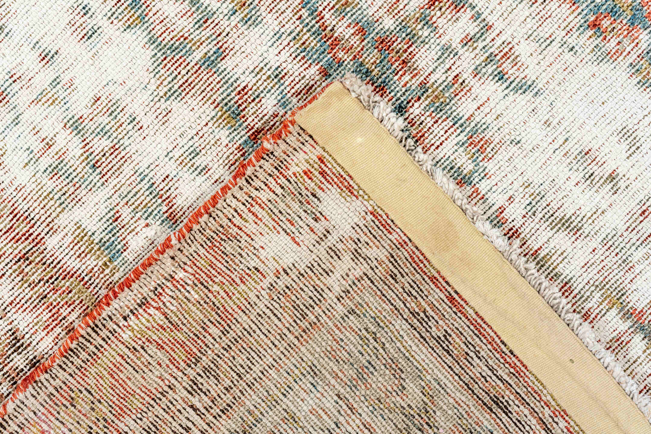5' x 10' one-of-a-kind handmade vintage Malayer runner rug. Color palette: brown, gray, light gray, linen, off-white