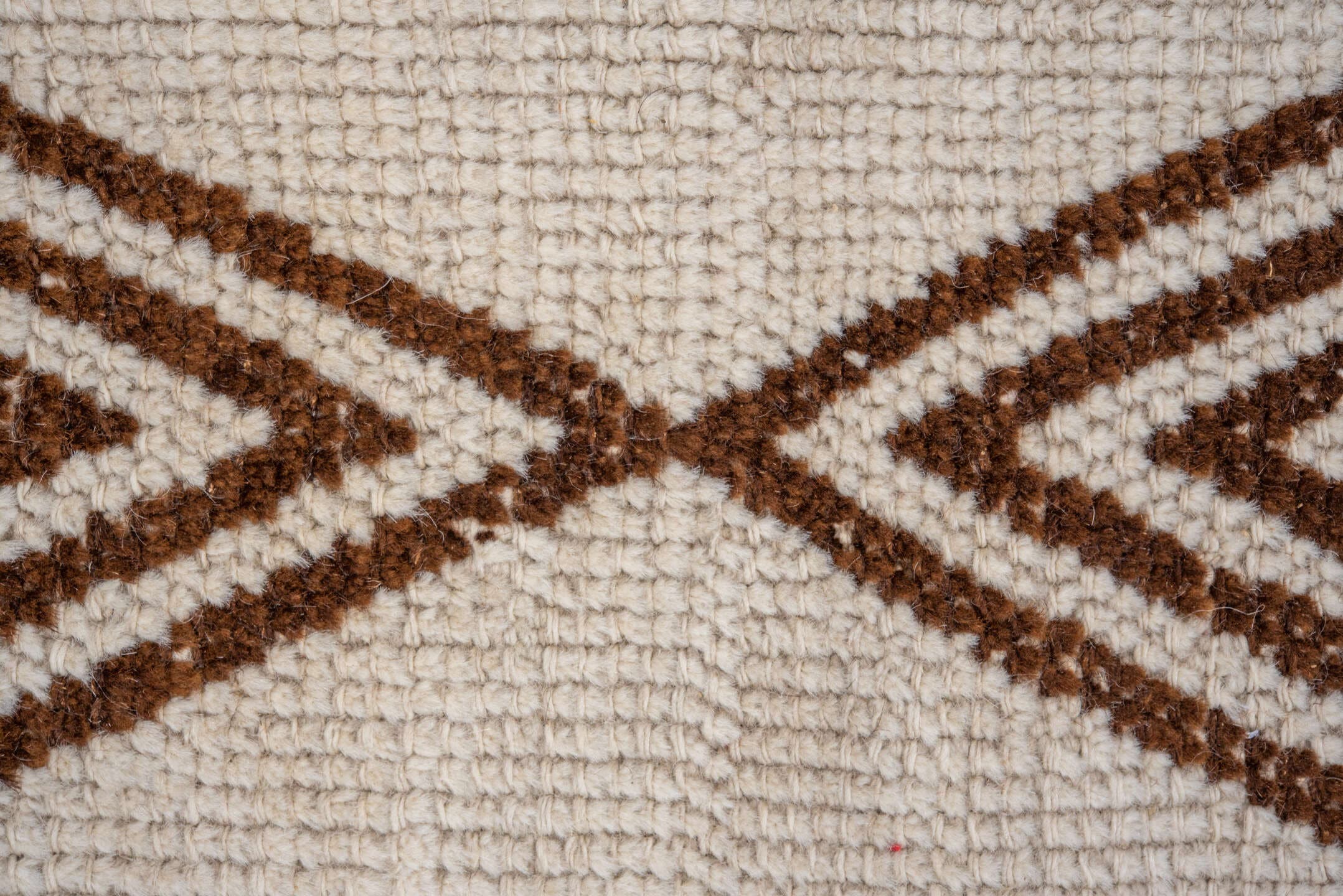2' x 12' one-of-a-kind handmade antique Kars runner rug. Color palette: ivory, brown, taupe, beige, gray