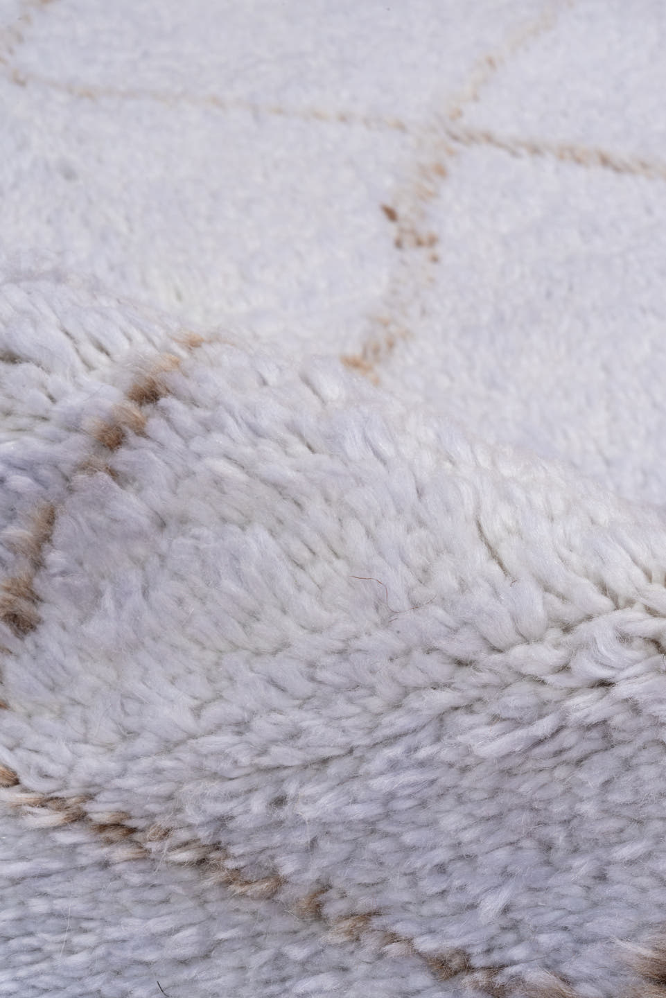 5' x 8' one-of-a-kind handmade vintage Moroccan medium size rug. Color palette: ivory, taupe, cream, beige, gray