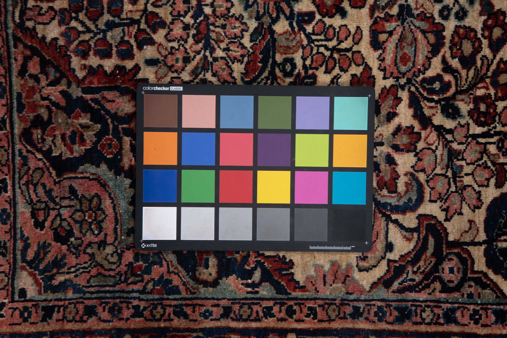 5' x 7' one-of-a-kind handmade vintage Sarouk rug. Color palette: black, blue, brown, dim gray, gray, pink, red, redwood