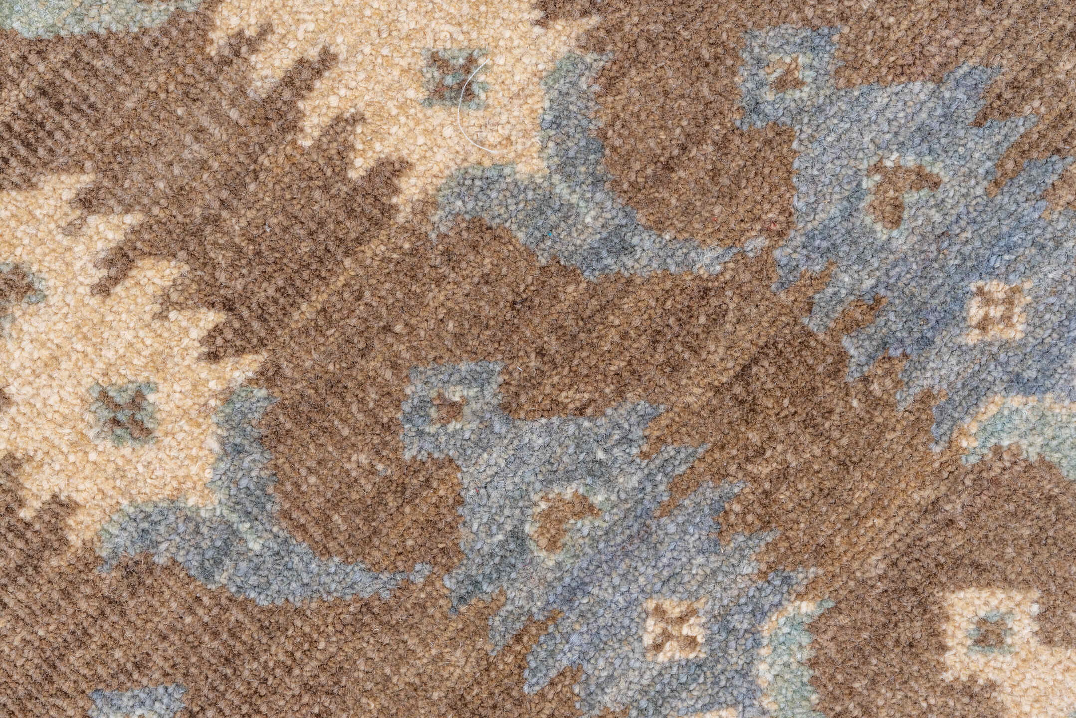2' x 6' one-of-a-kind handmade vintage Botteh runner rug. Color palette: taupe, ivory, pale blue, brown, beige, gray