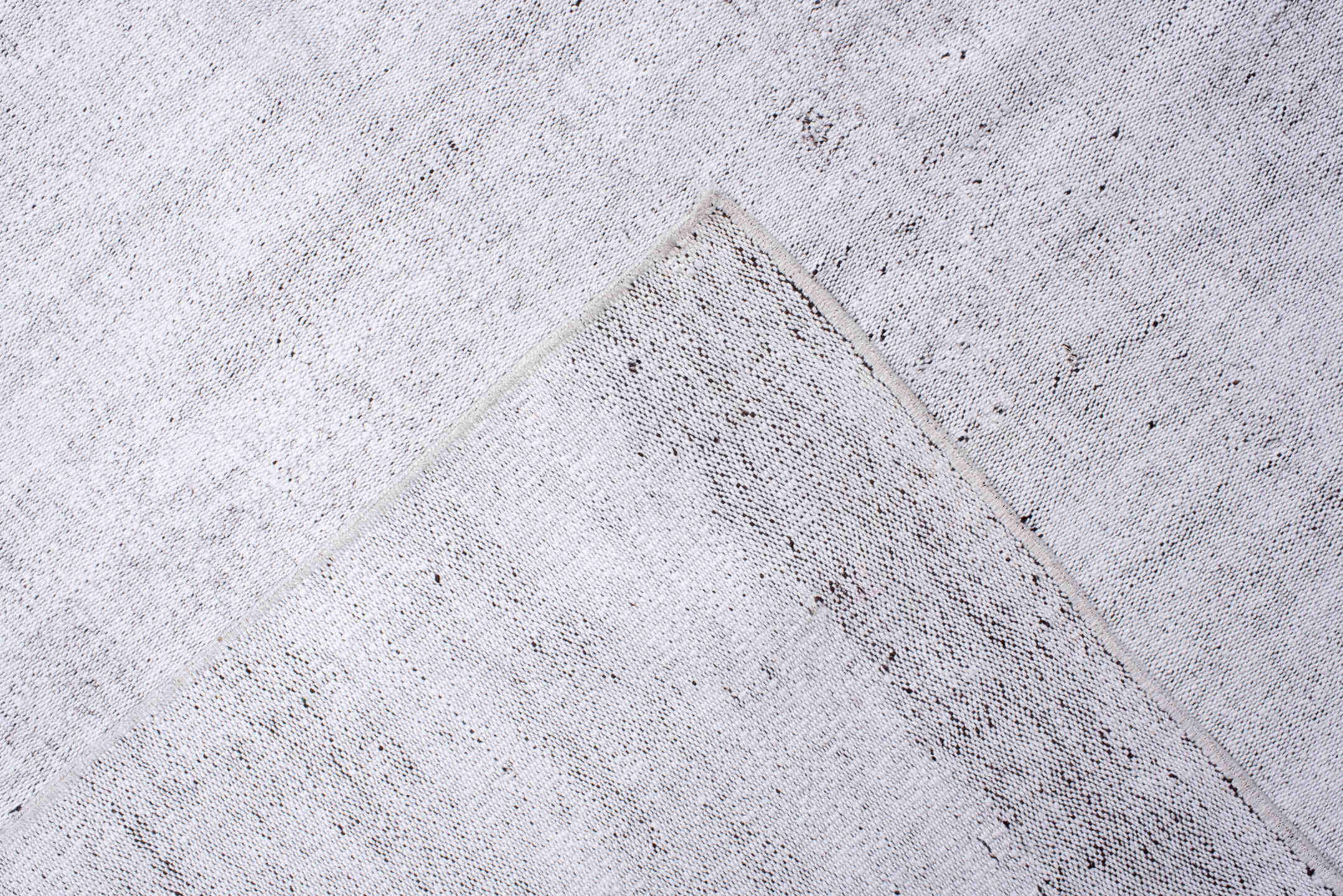 7' x 12' one-of-a-kind handmade antique Flatweave large size rug. Color palette: ivory, pale gray, cream, light gray