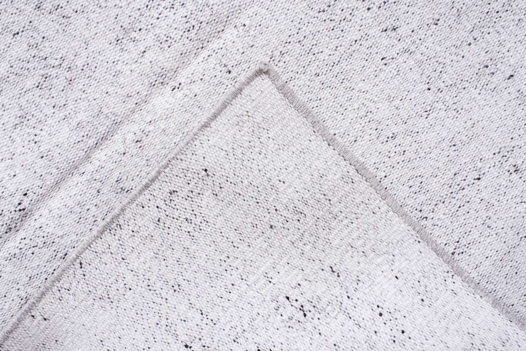 10' x 12' one-of-a-kind handmade antique Flatweave large size rug. Color palette: ivory, cream, pale gray, light gray