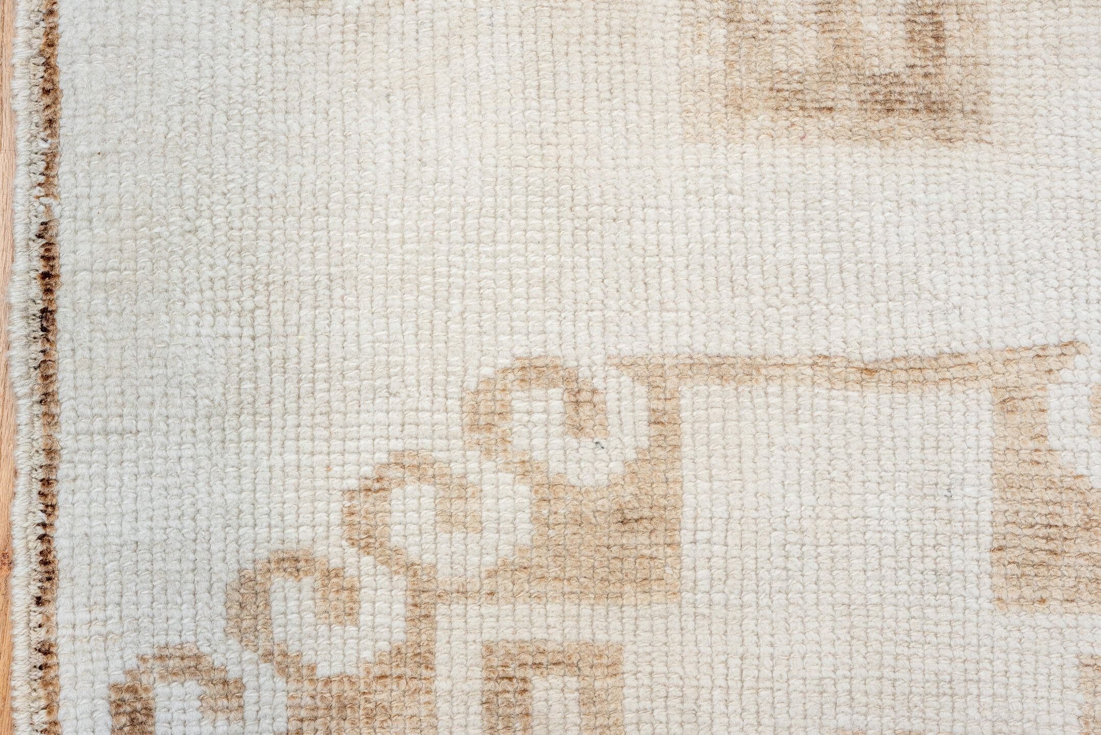 3' x 10' one-of-a-kind handmade vintage Kars runner rug. Color palette: ivory, taupe, beige, camel, cream, gray