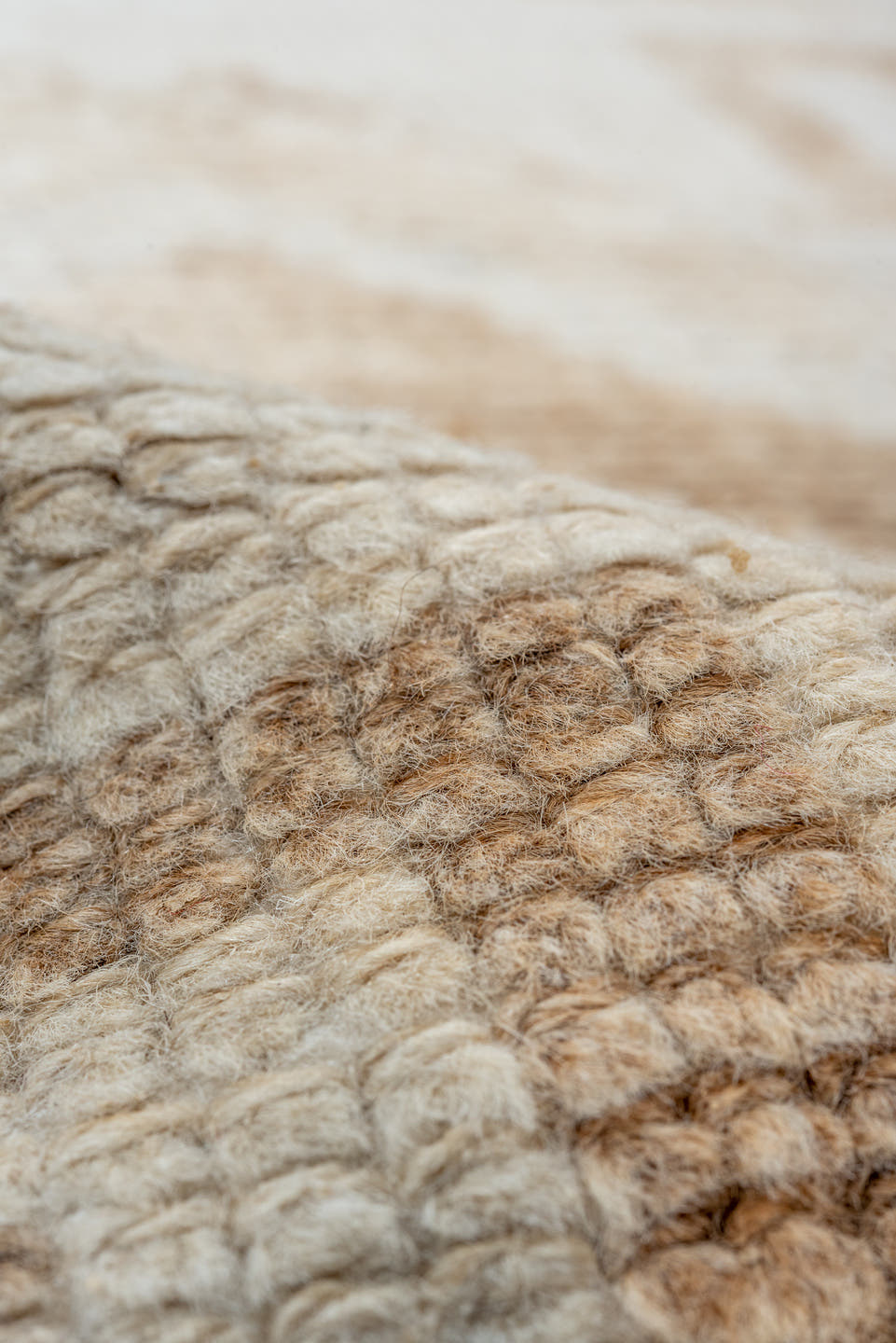 3' x 10' one-of-a-kind handmade vintage Kars runner rug. Color palette: ivory, taupe, beige, camel, cream, gray