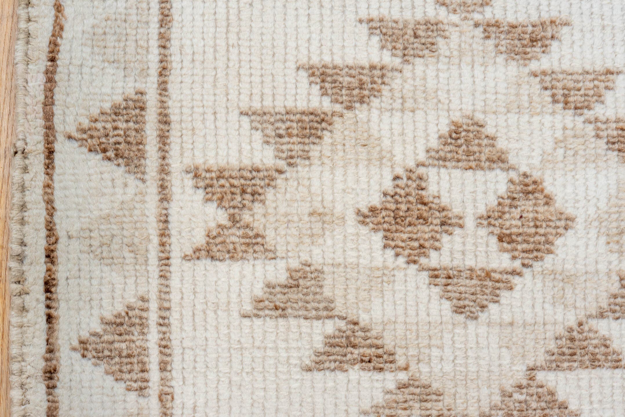 2' x 12' one-of-a-kind handmade vintage Kars runner rug. Color palette: ivory, taupe, beige, camel, gray