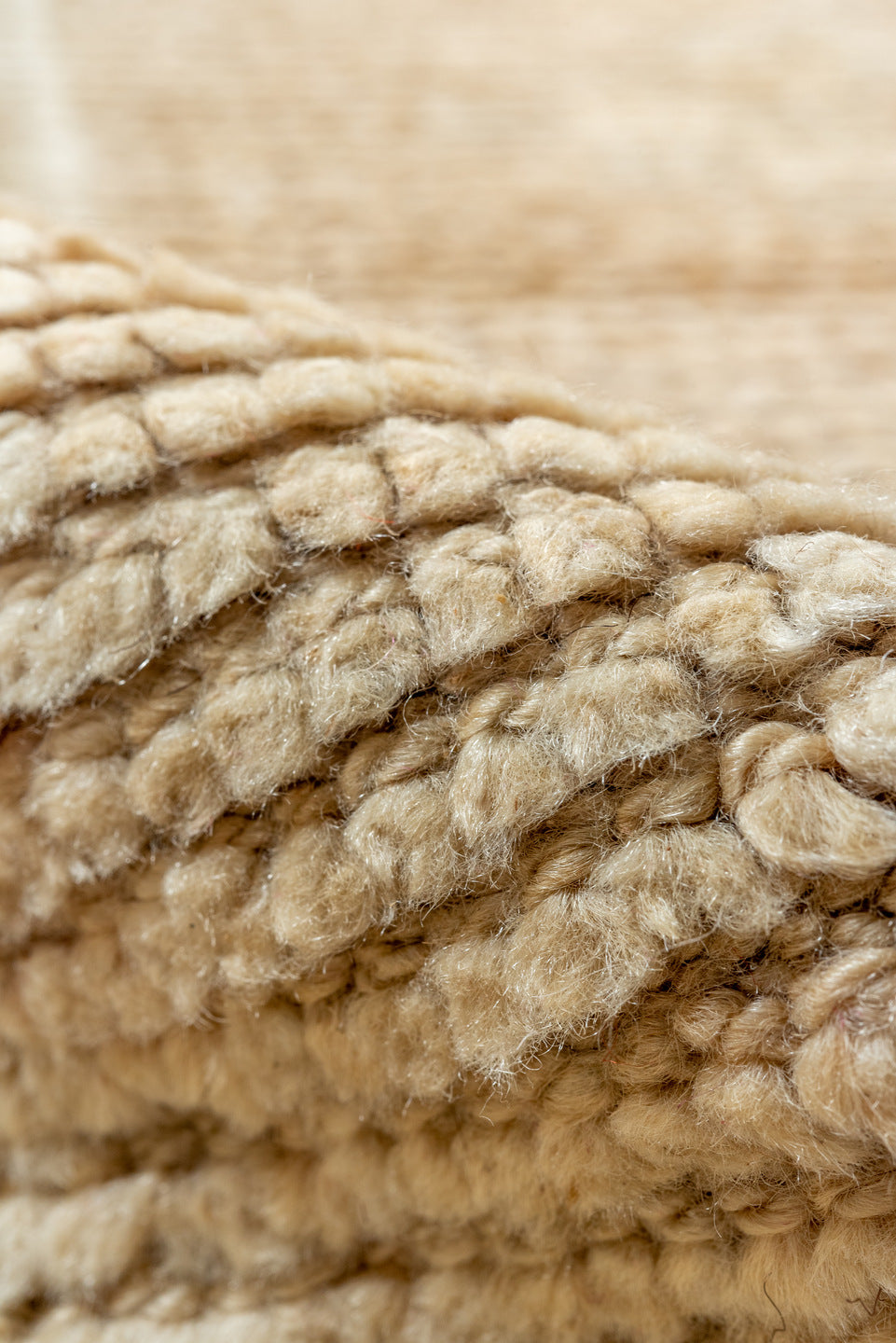 2' x 12' one-of-a-kind handmade vintage Kars runner rug. Color palette: bisque, brown, burlywood, dark salmon, off-white