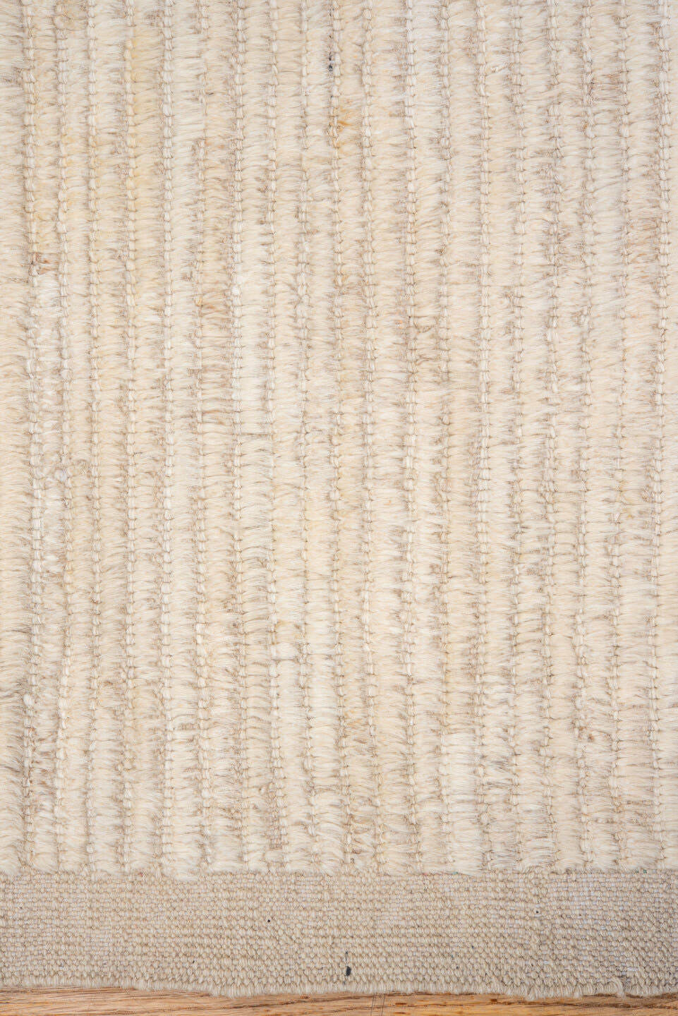 3' x 10' one-of-a-kind handmade vintage Tulu runner rug. Color palette: ivory, cream, beige, taupe, gray