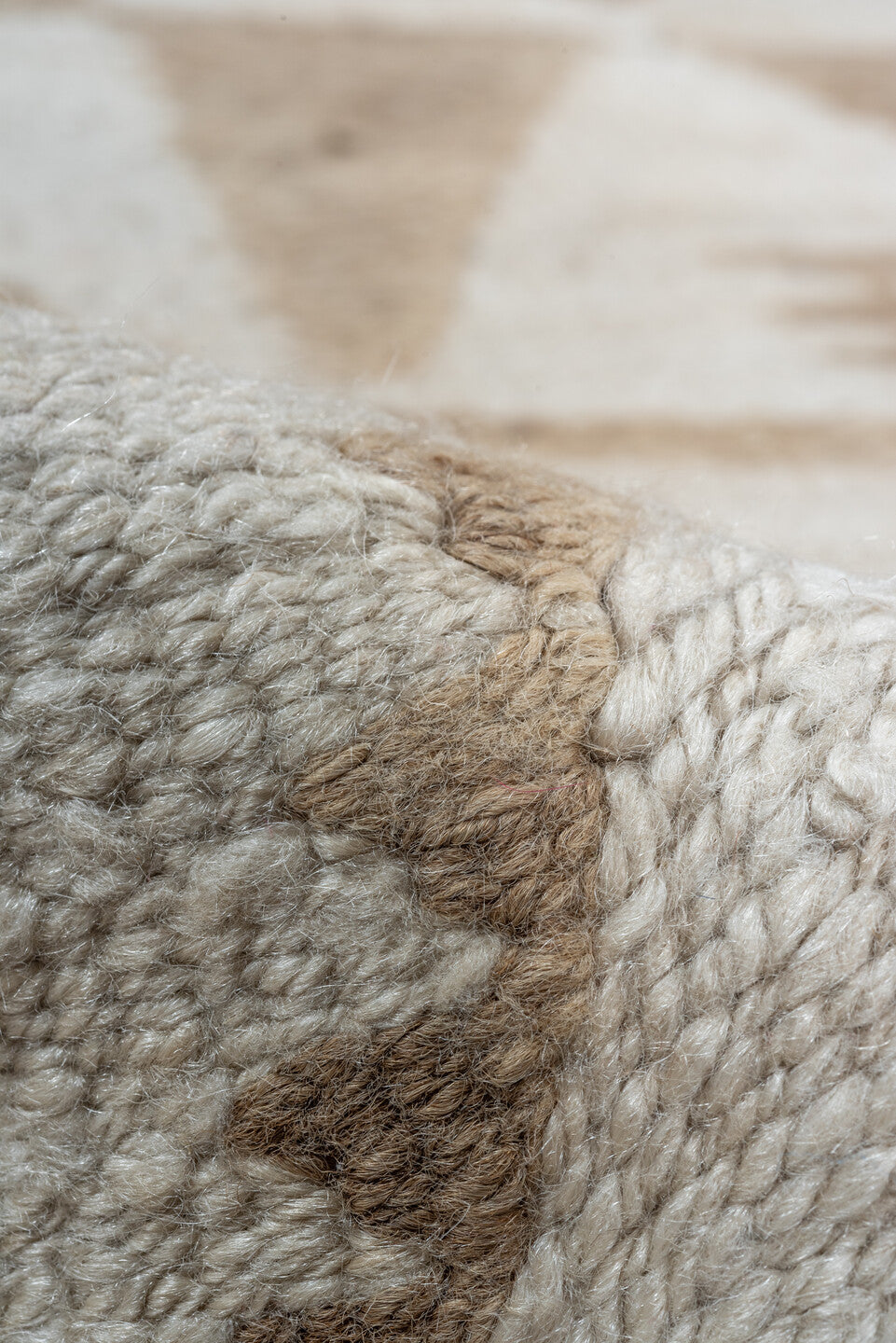 2' x 9' one-of-a-kind handmade vintage Kilim runner rug. Color palette: brown, gray, light gray, off-white, pink, silver