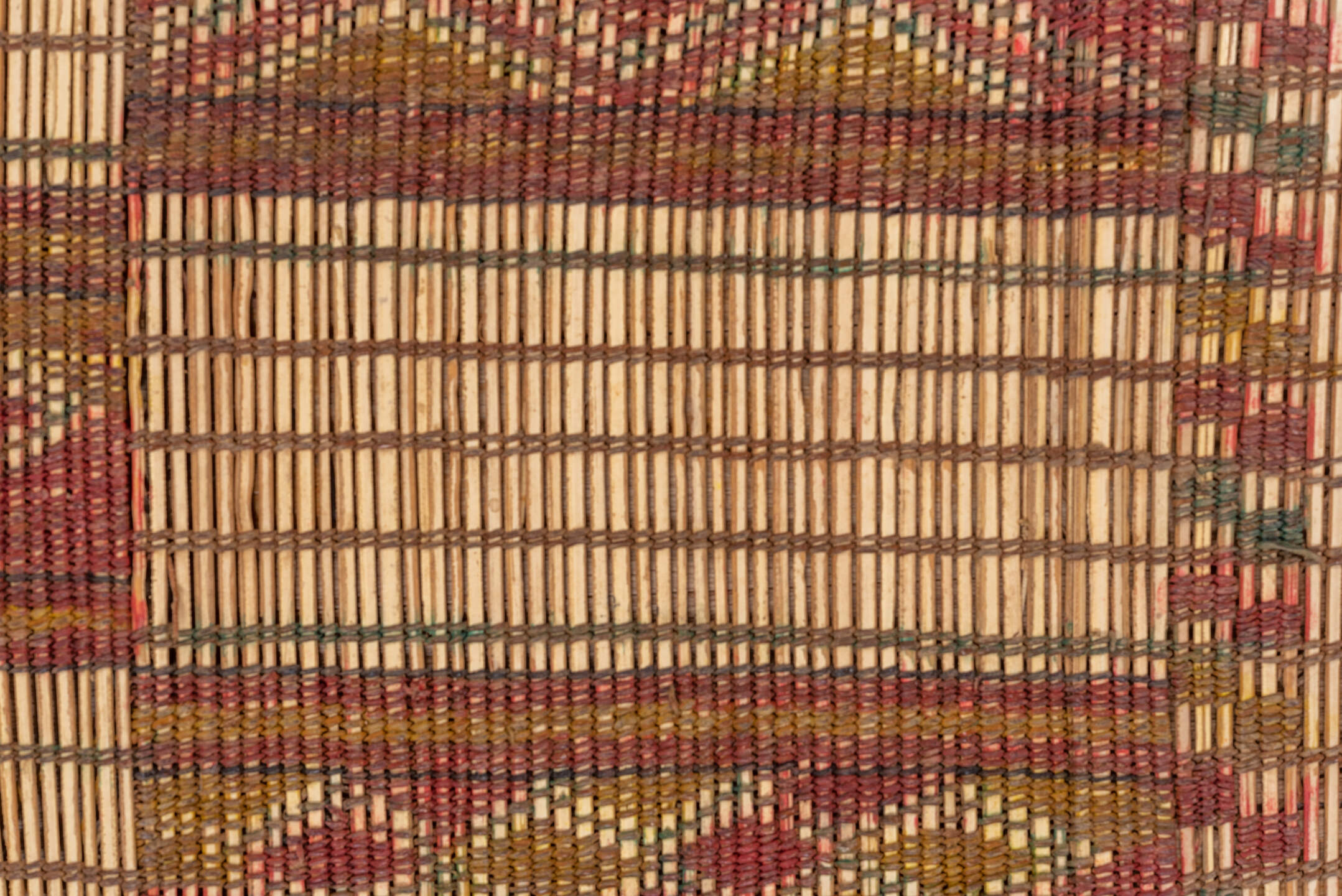 6' x 10' one-of-a-kind handmade vintage Tuareg large size rug. Color palette: brown, off-white, orange, peach puff, tan