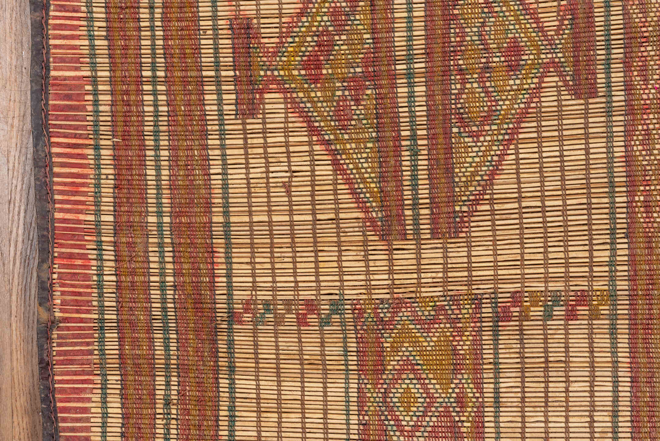 6' x 10' one-of-a-kind handmade vintage Tuareg large size rug. Color palette: camel, terra cotta, ivory, rust, brown, sage
