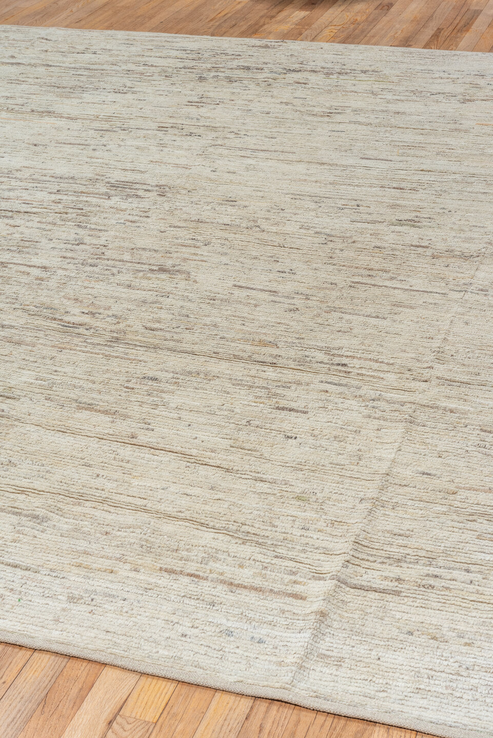 9' x 10' one-of-a-kind handmade vintage Tulu large size rug. Color palette: brown, dark gray, gainsboro, gray, light gray