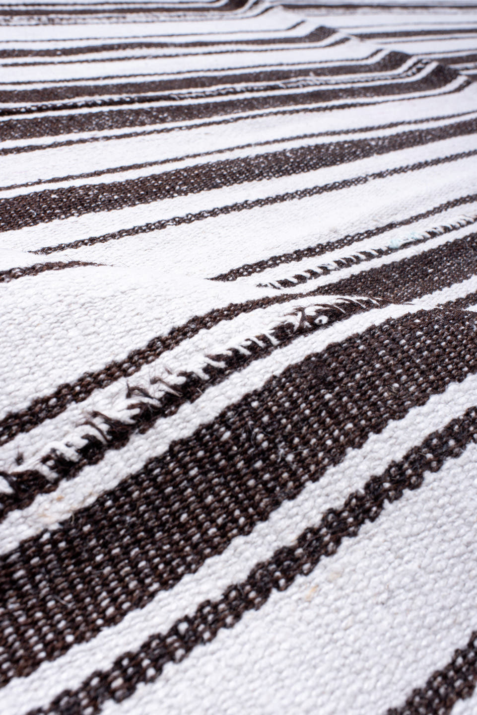 15' x 21' one-of-a-kind handmade antique Flatweave oversize rug. Color palette: ivory, charcoal, black, gray