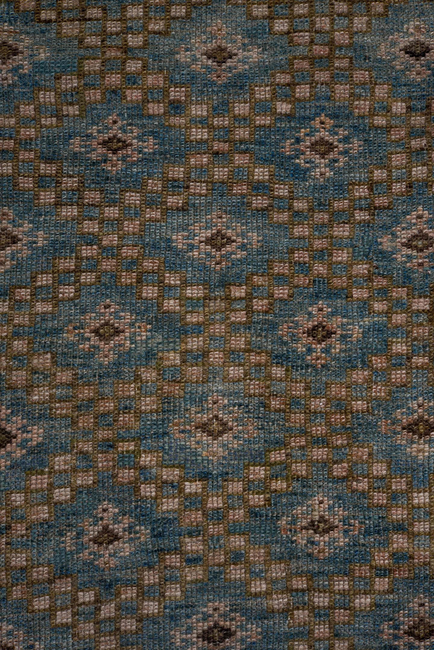 3' x 12' one-of-a-kind handmade vintage NW Persian runner rug. Color palette: turquoise, taupe, charcoal, ivory, camel