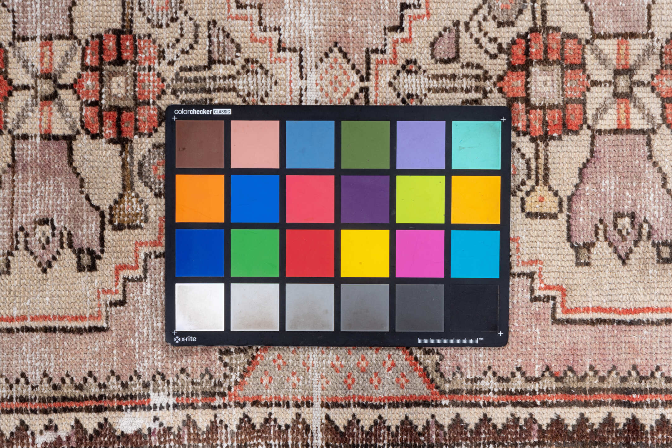 2' x 6' one-of-a-kind handmade vintage Oushak runner rug. Color palette: brown, gray, light gray, pink