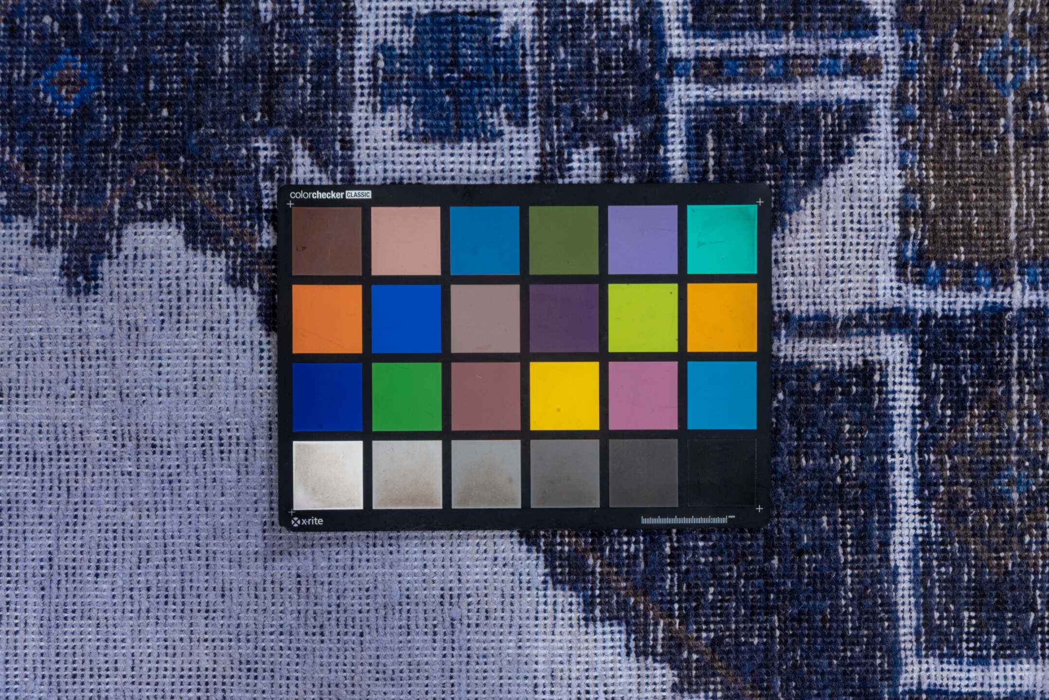 3' x 12' one-of-a-kind handmade vintage Oushak runner rug. Color palette: blue, gray, light blue, light gray, off-white