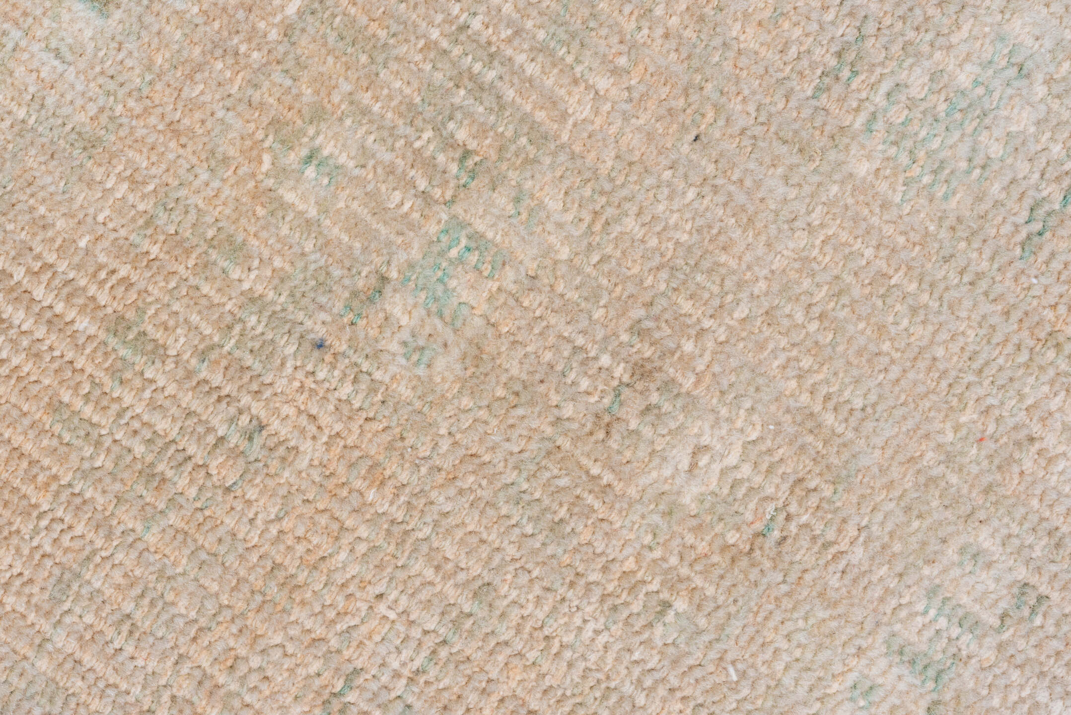 2' x 5' one-of-a-kind handmade vintage Oushak small size rug. Color palette: brown, gray, light gray, off-white, orange