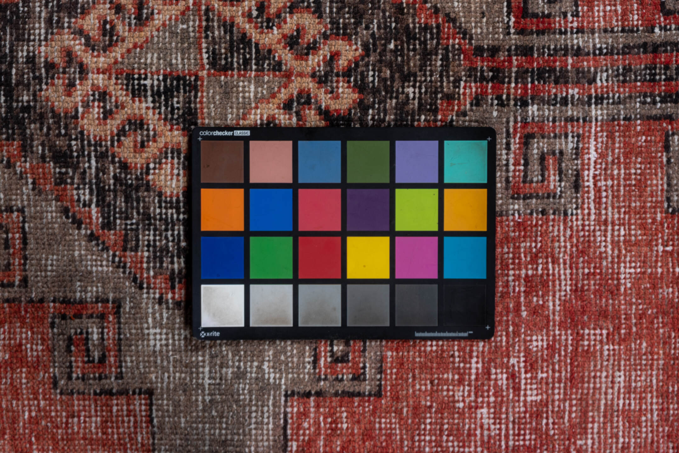 3' x 13' one-of-a-kind handmade vintage Oushak runner rug. Color palette: brown, gray, pink, red, redwood