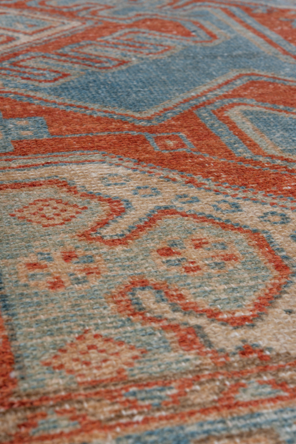 3' x 5' one-of-a-kind handmade vintage Malayer small size rug. Color palette: brown, dark gray, gray, light gray, off-white