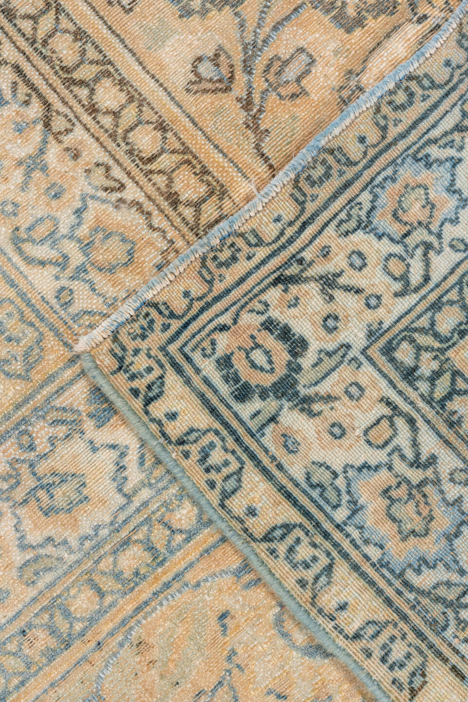 8' x 11' one-of-a-kind handmade vintage Khorassan large size rug. Color palette: brown, dark gray, dim gray, gainsboro, gray