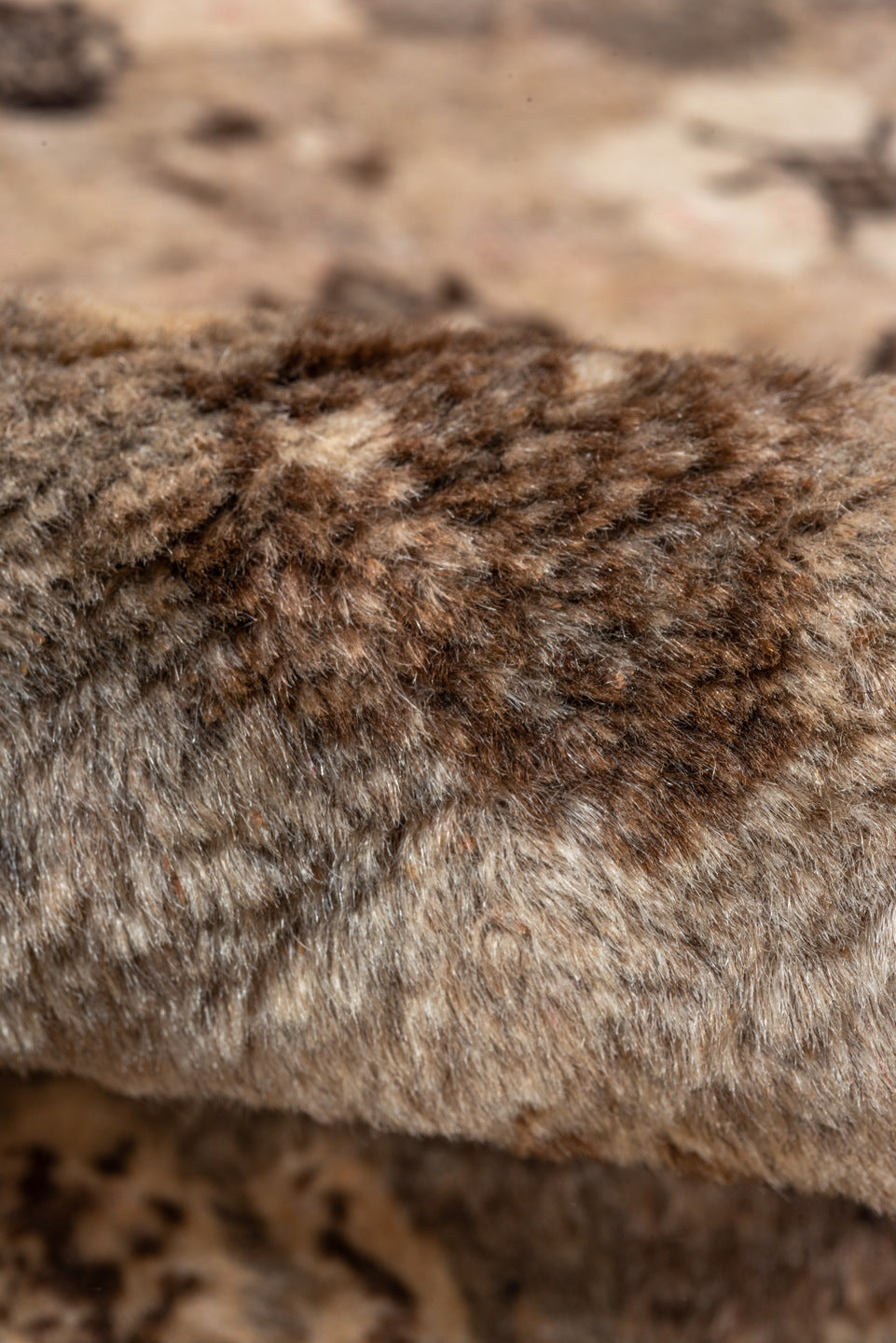 3' x 5' one-of-a-kind handmade vintage Gabbe small size rug. Color palette: black, brown, gray, pink