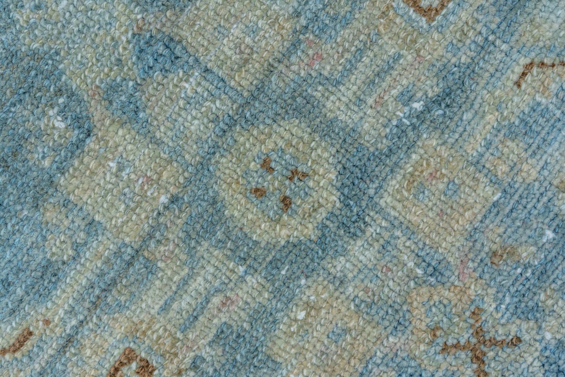 6' x 8' one-of-a-kind handmade vintage Malayer medium size rug. Color palette: light blue, ivory, taupe, rust, beige, slate